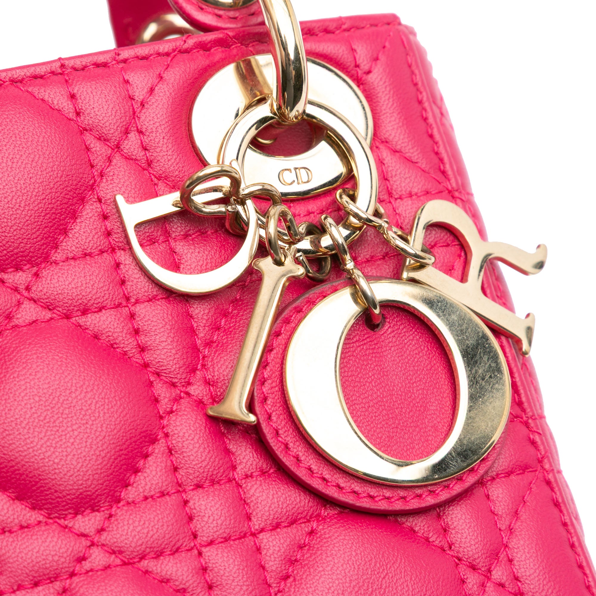 Dior Mini Lambskin Cannage Lady Dior - image 7