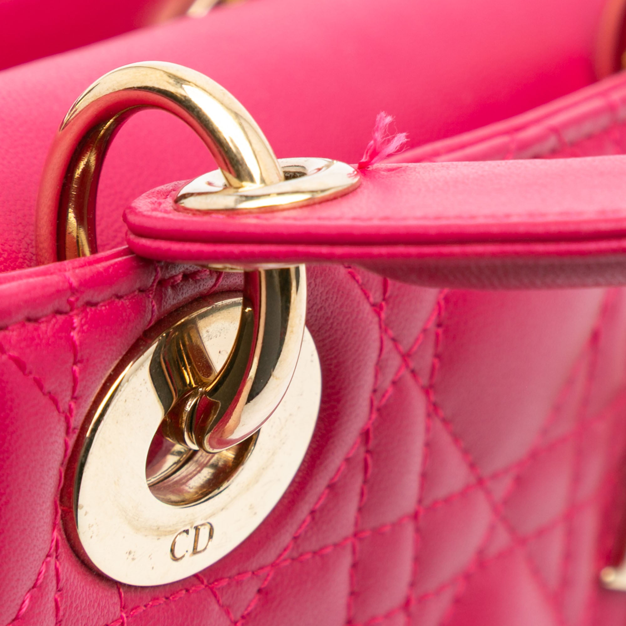 Dior Mini Lambskin Cannage Lady Dior - image 8