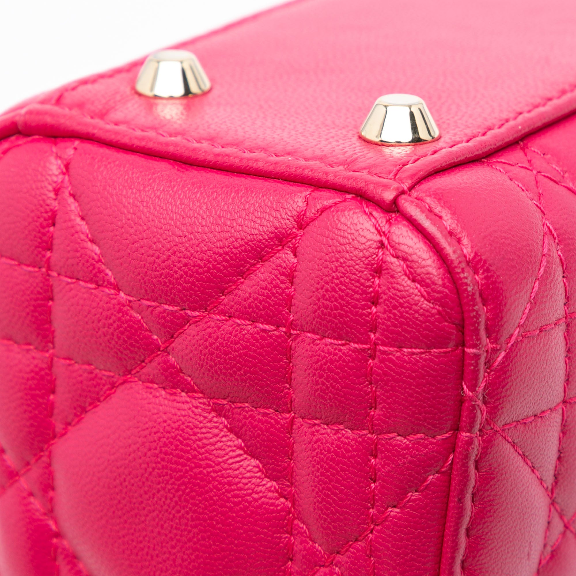 Dior Mini Lambskin Cannage Lady Dior - image 9