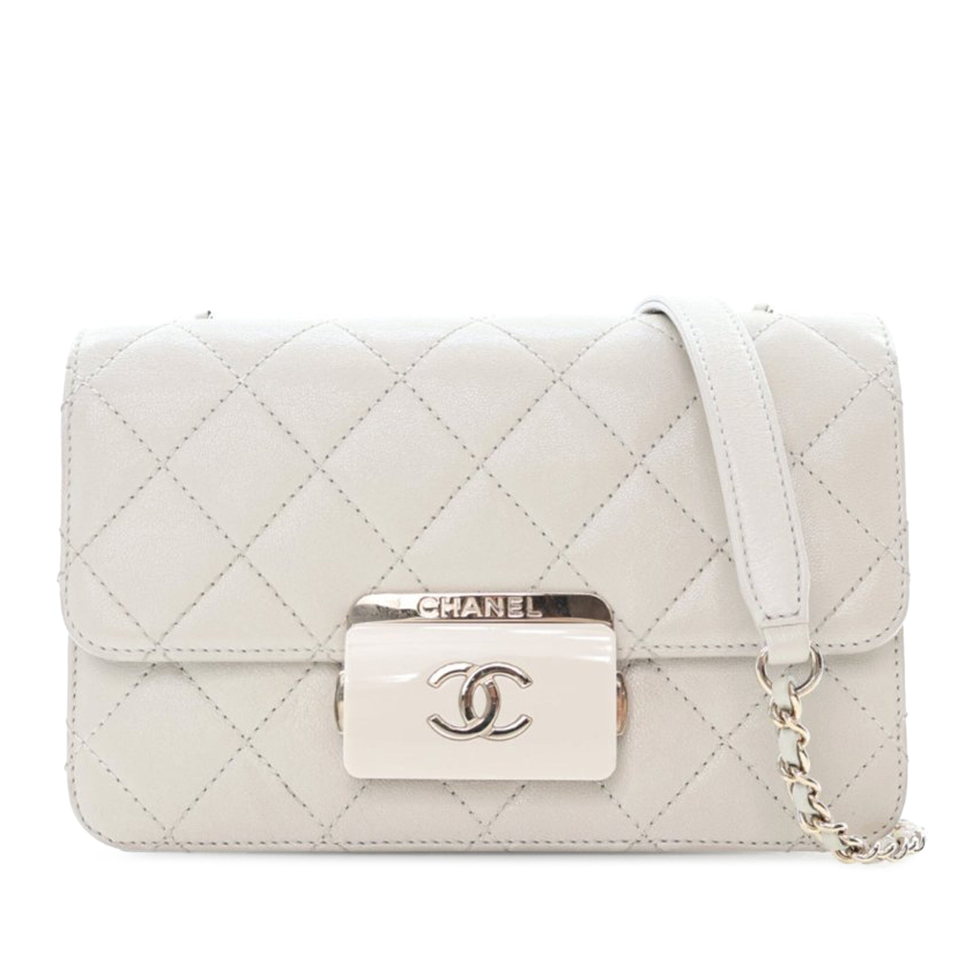 Chanel Mini Lambskin Beauty Lock Flap - image 1