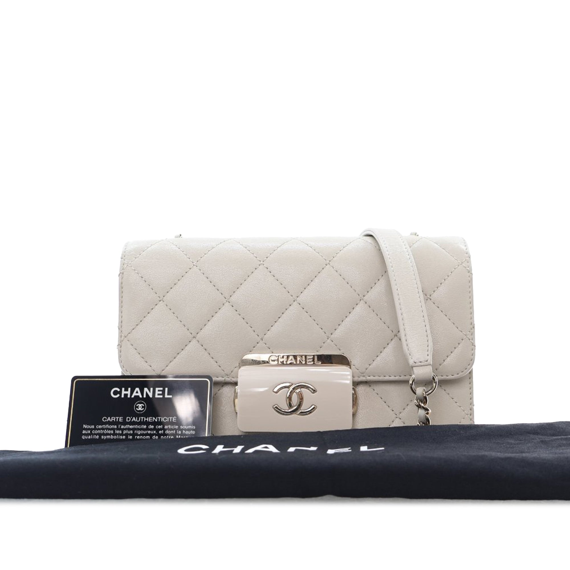 Chanel Mini Lambskin Beauty Lock Flap - image 14