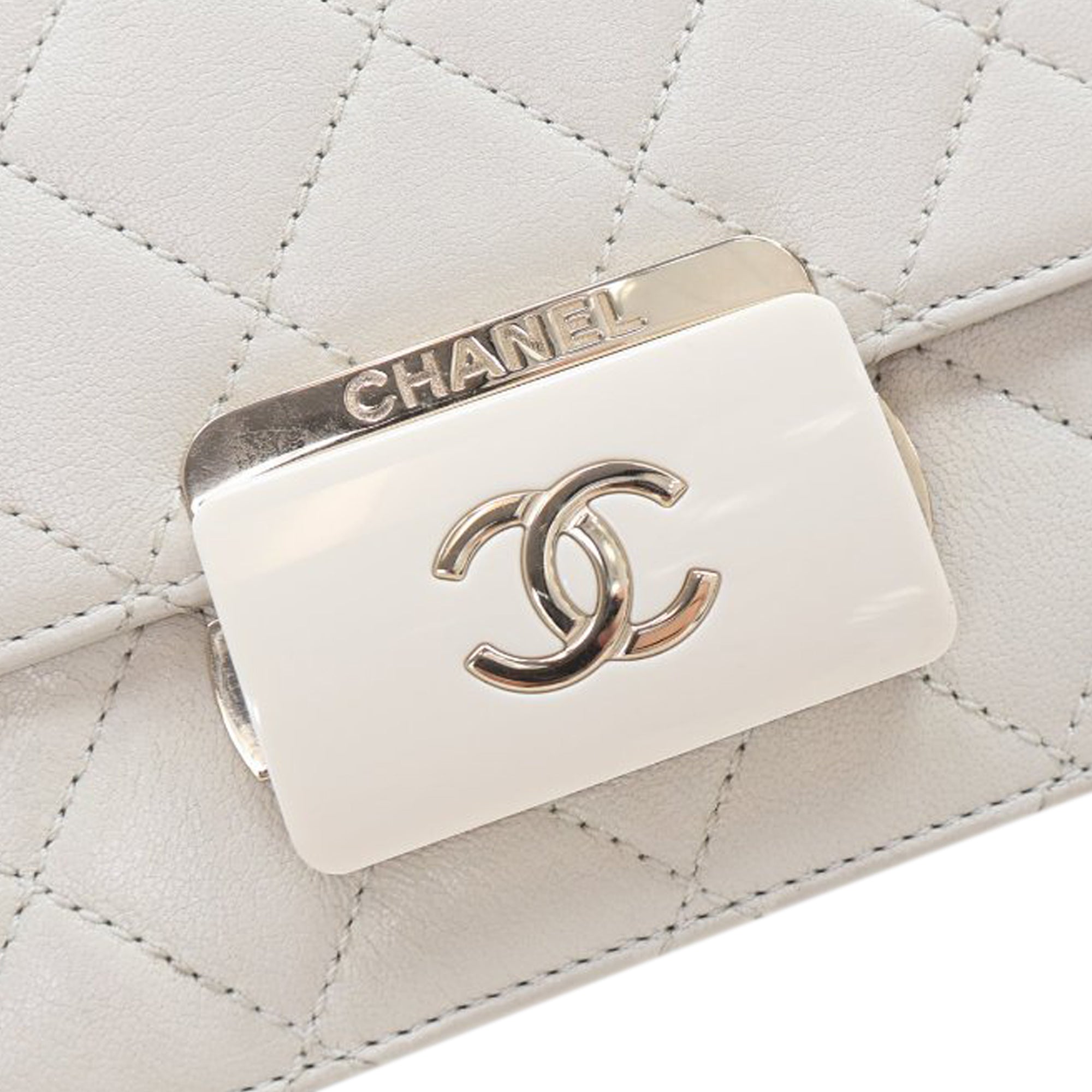 Chanel Mini Lambskin Beauty Lock Flap - image 5