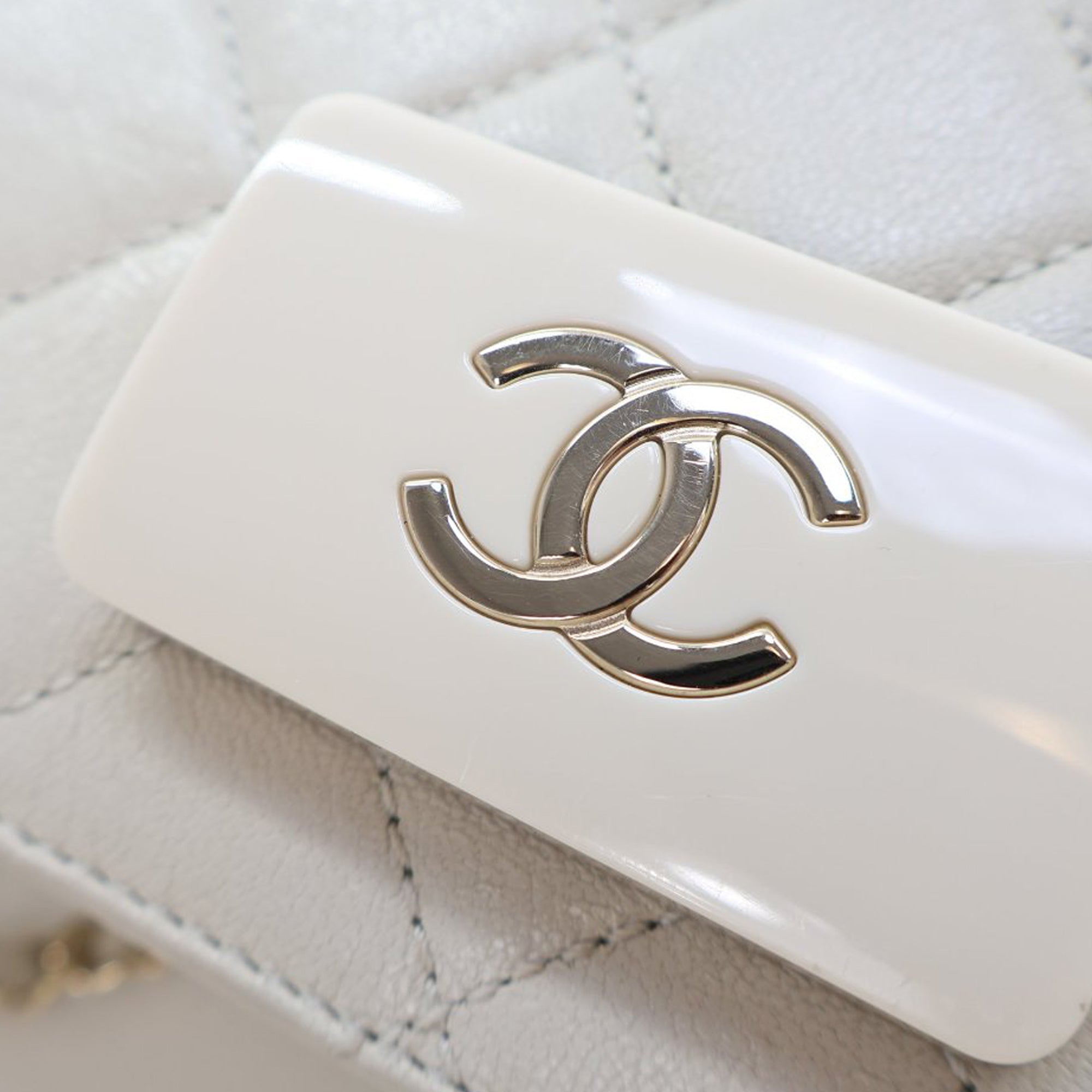 Chanel Mini Lambskin Beauty Lock Flap - image 6
