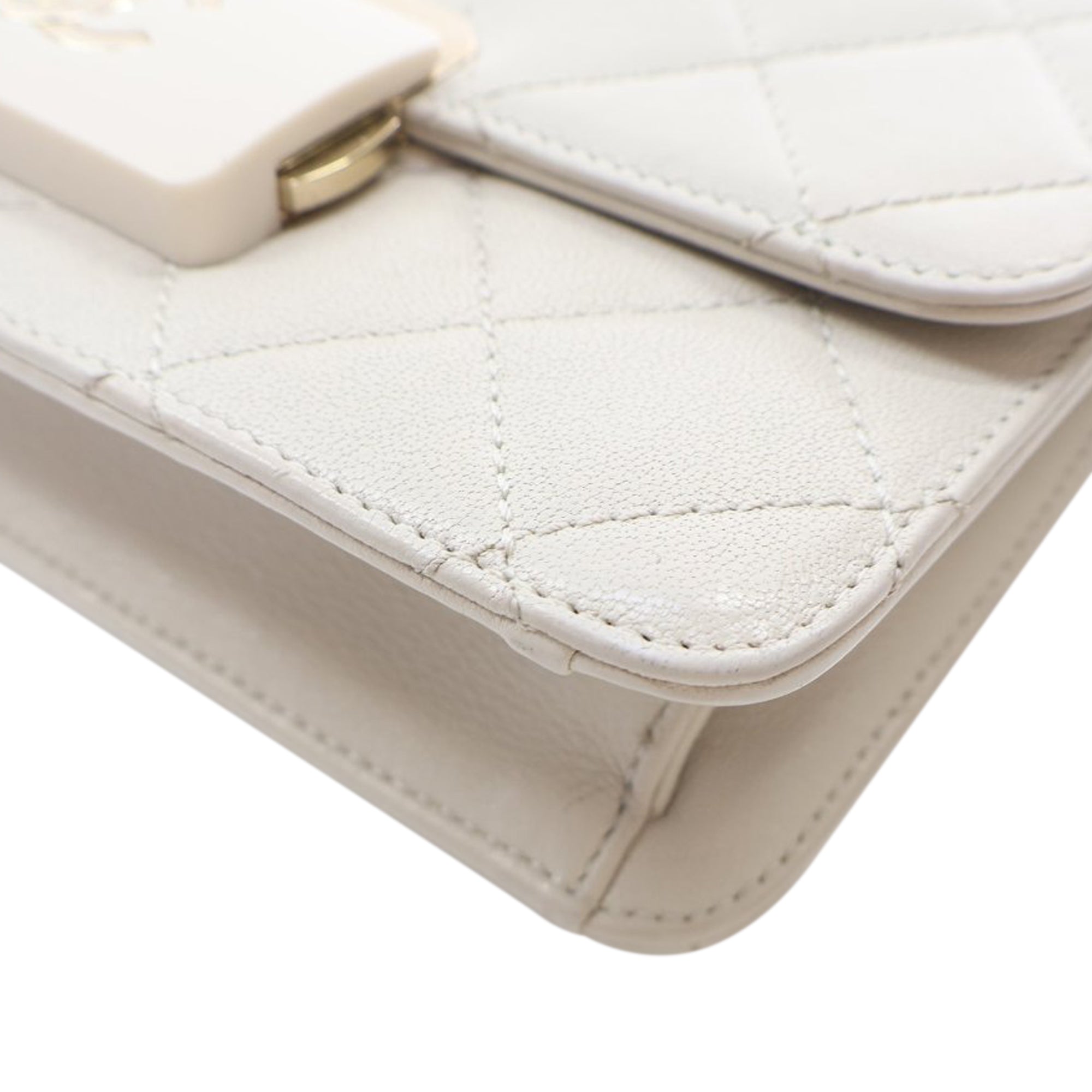 Chanel Mini Lambskin Beauty Lock Flap - image 9