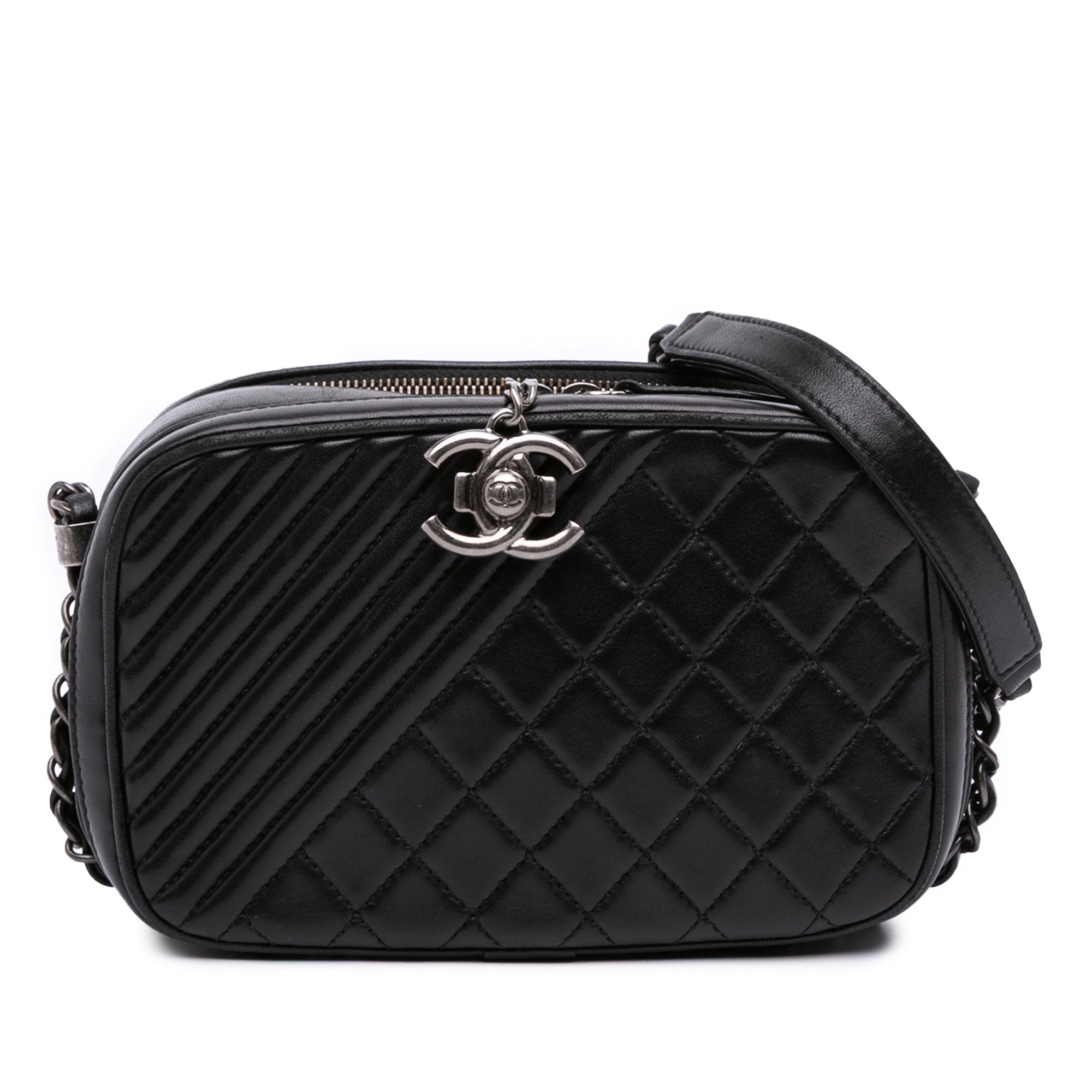 Chanel Small Quilted Lambskin Coco Boy Camera Bag - image 1
