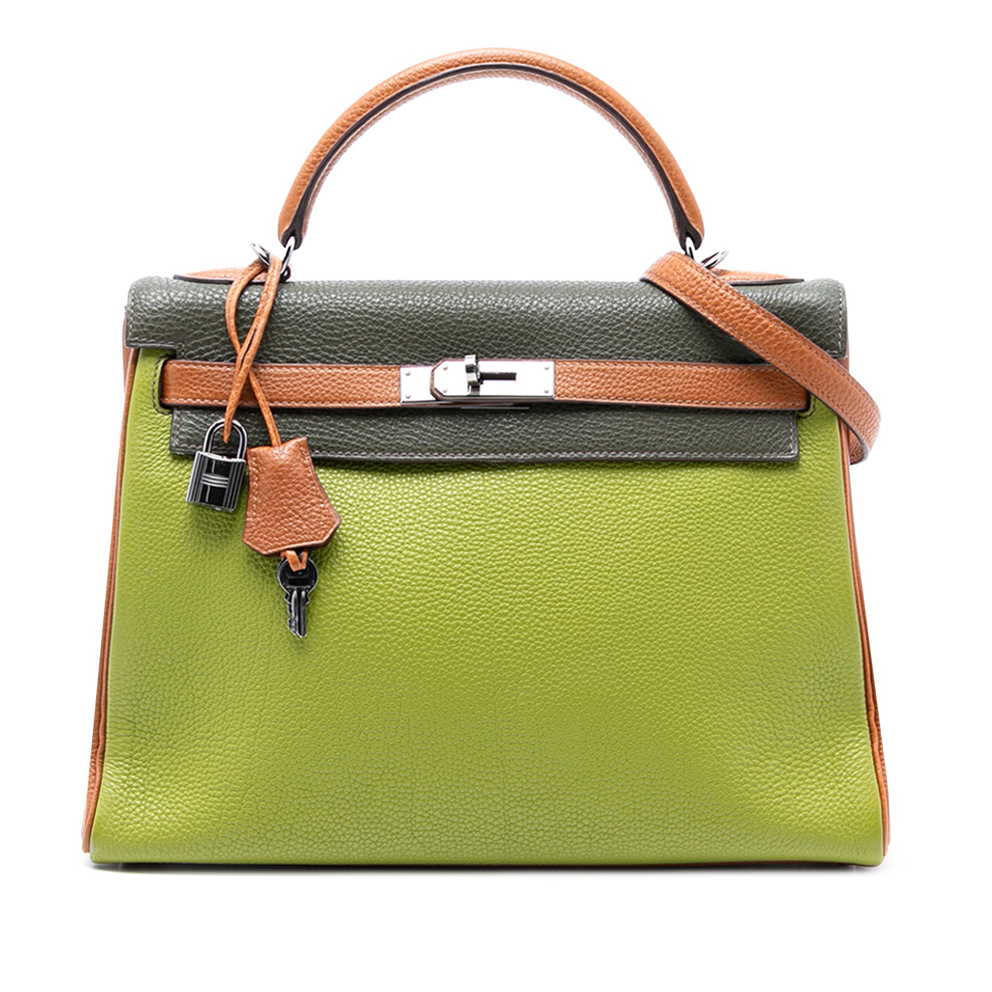 Hermès Tricolor Togo Kelly II Retourne 32 - image 1