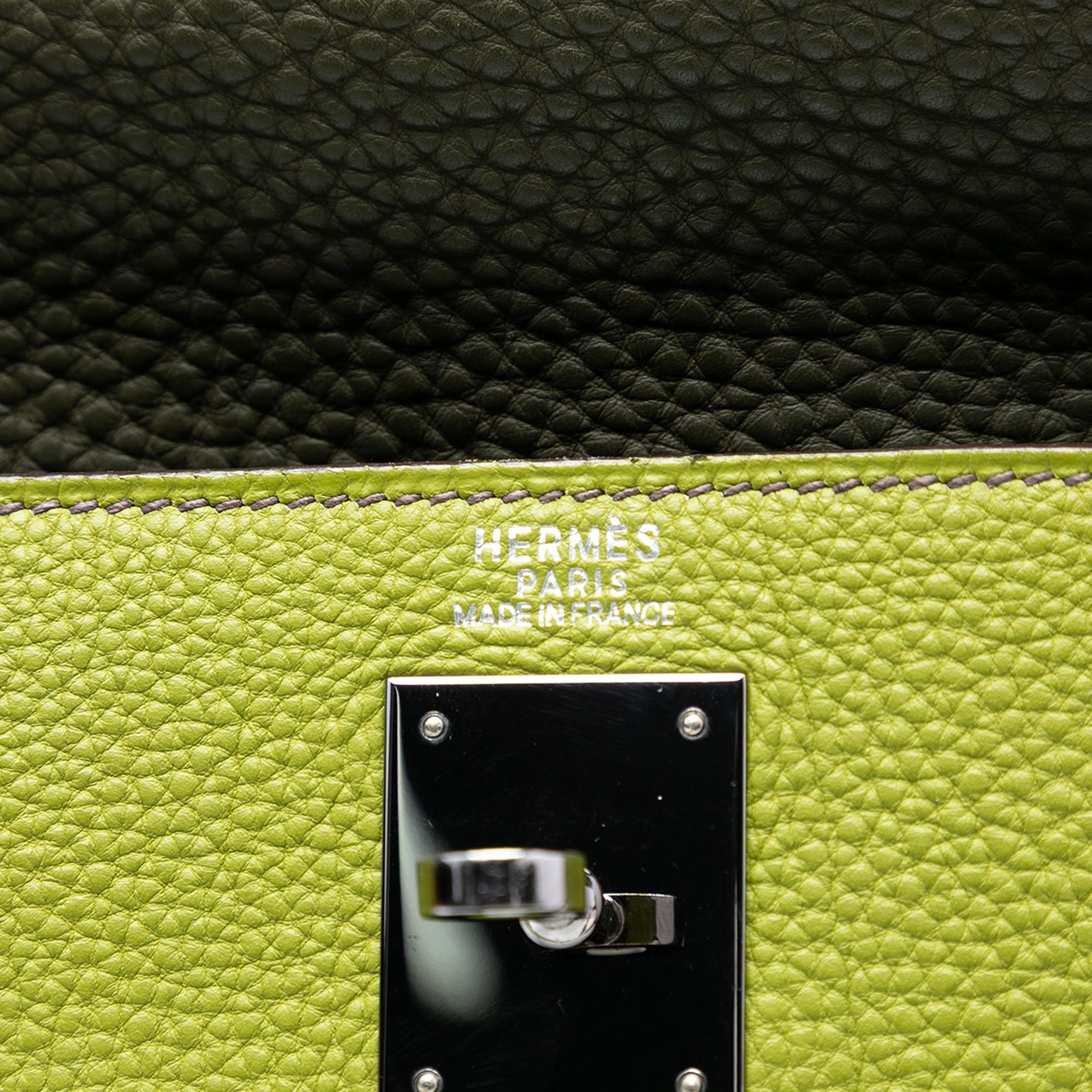 Hermès Tricolor Togo Kelly II Retourne 32 - image 5