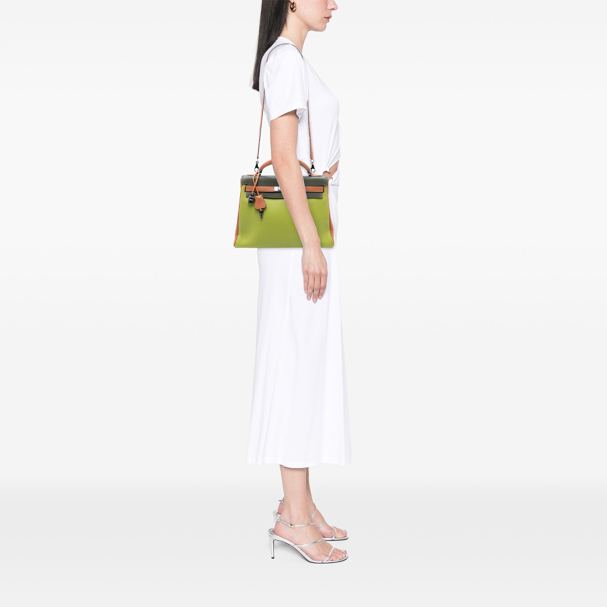 Hermès Tricolor Togo Kelly II Retourne 32 - image 7