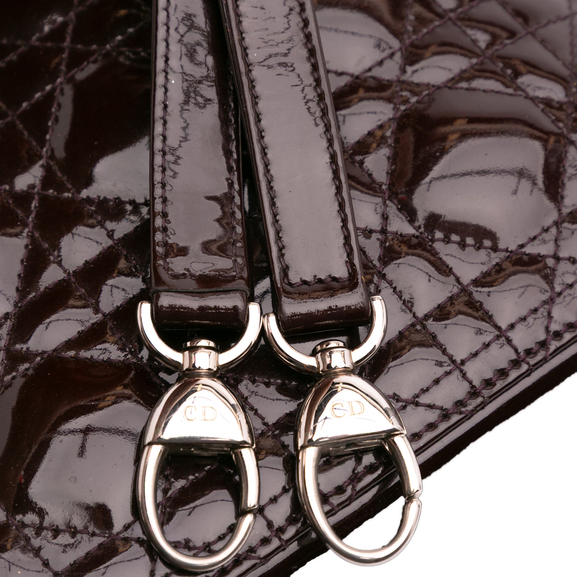 Dior Medium Patent Cannage Lady Dior - image 11