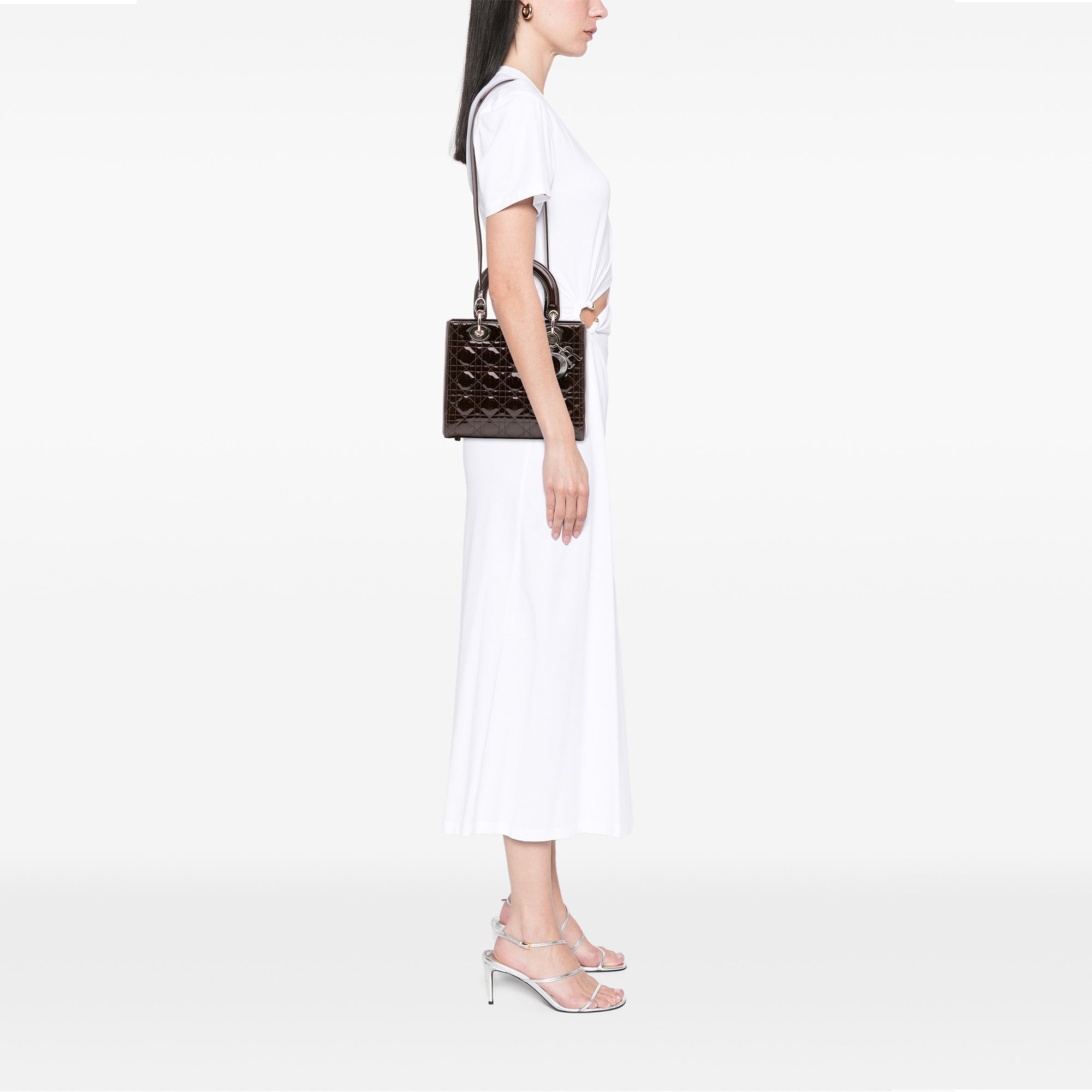 Dior Medium Patent Cannage Lady Dior - image 12