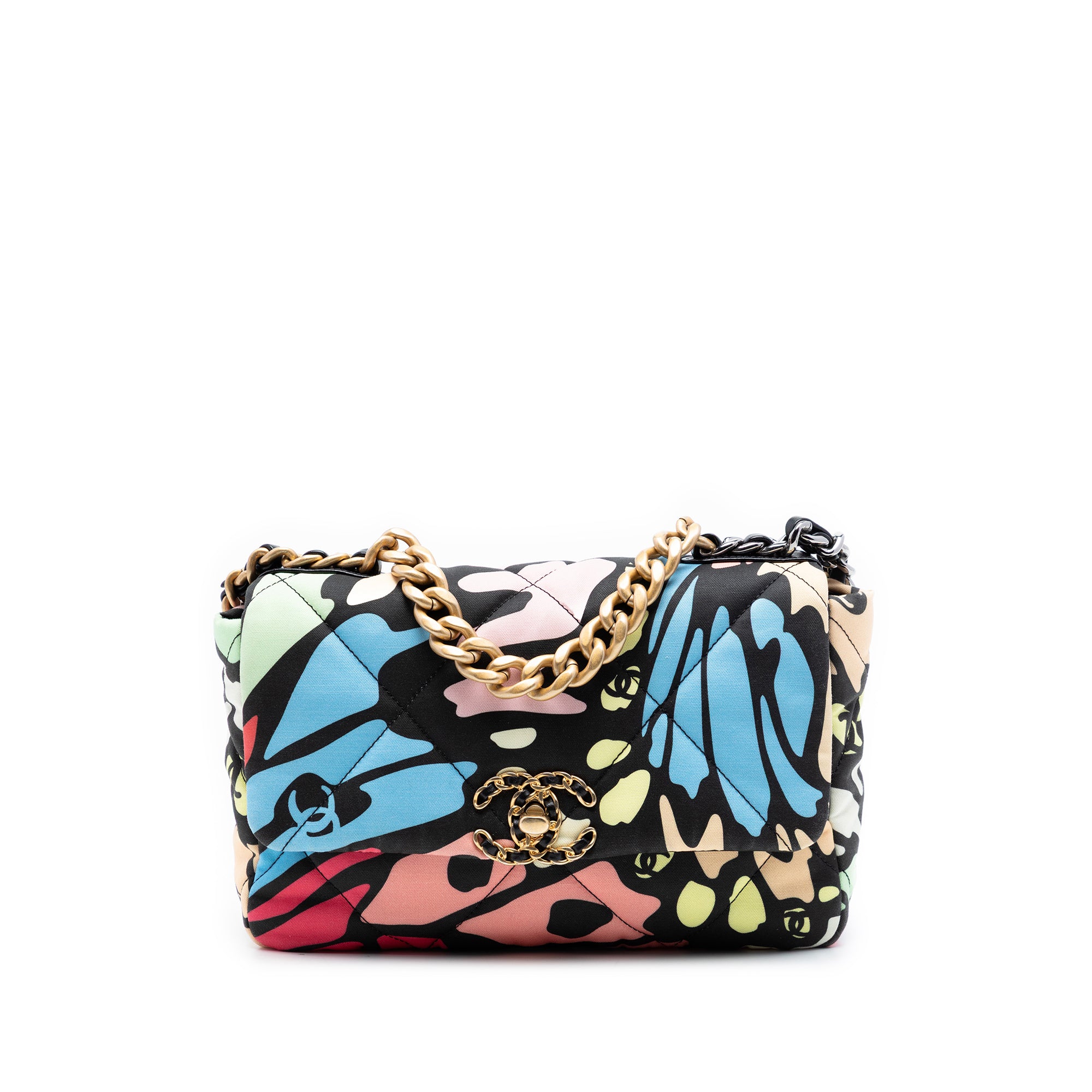 Chanel Medium Printed Canvas 19 Flap - image 1
