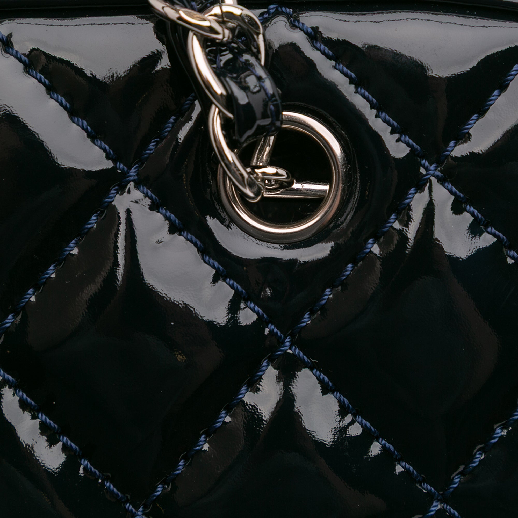 Chanel Large CC Quilted Patent Brilliant Camera Bag - image 9