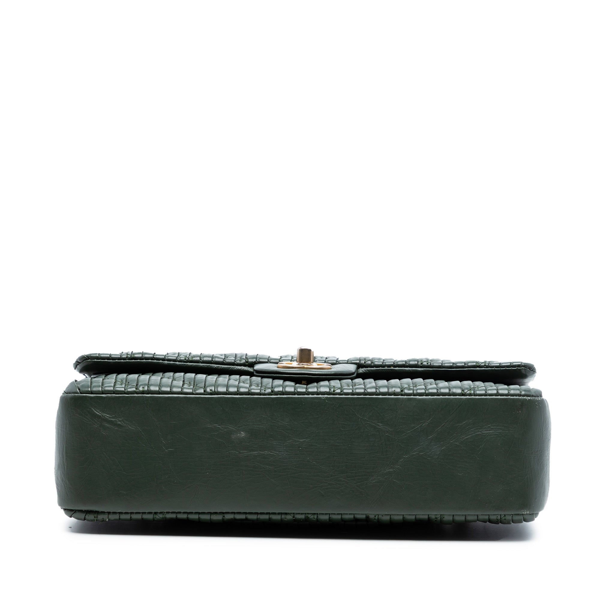 Chanel Medium Classic Chevron Calfskin Pleated Double Flap - image 3