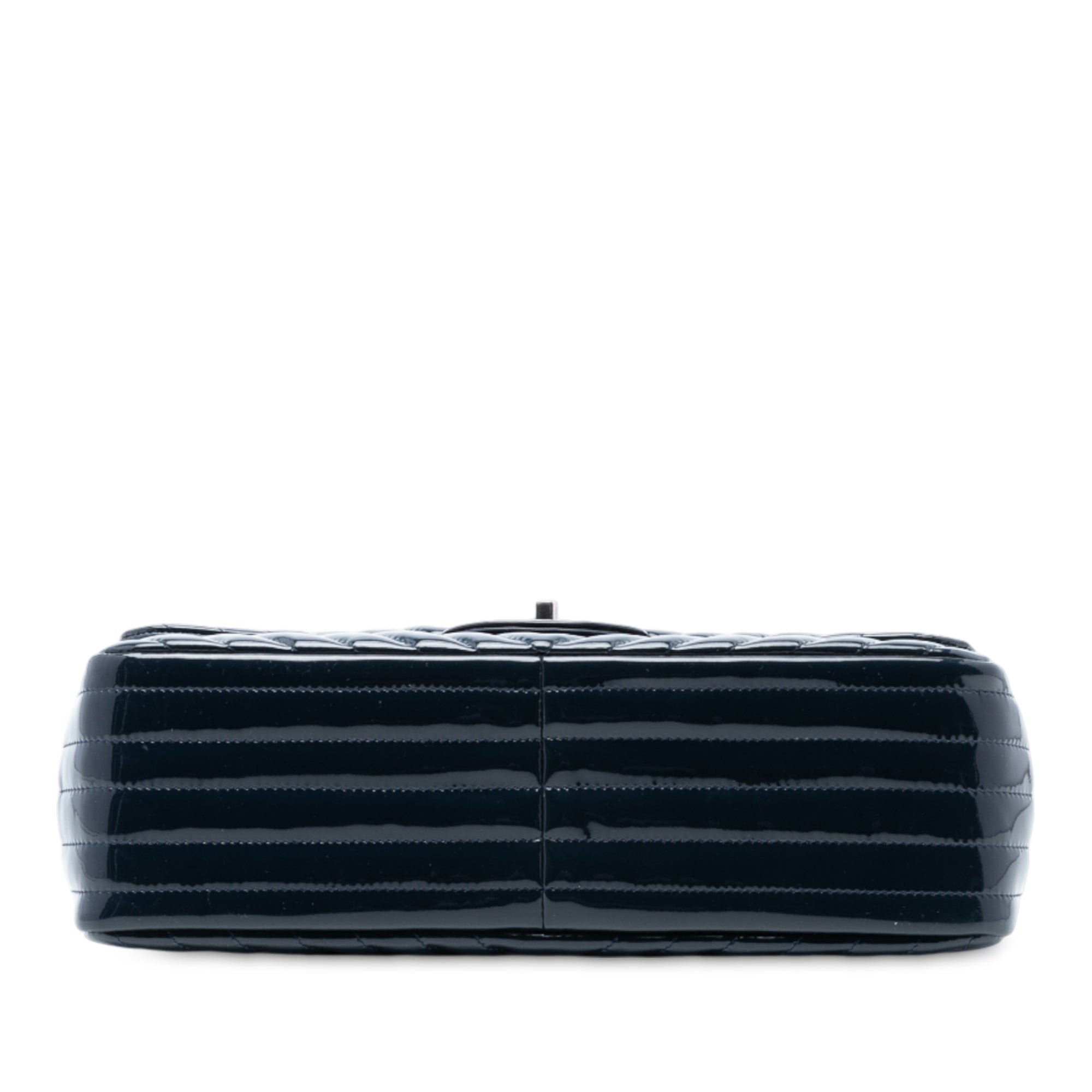 Chanel Jumbo Classic Chevron Patent Double Flap - image 3