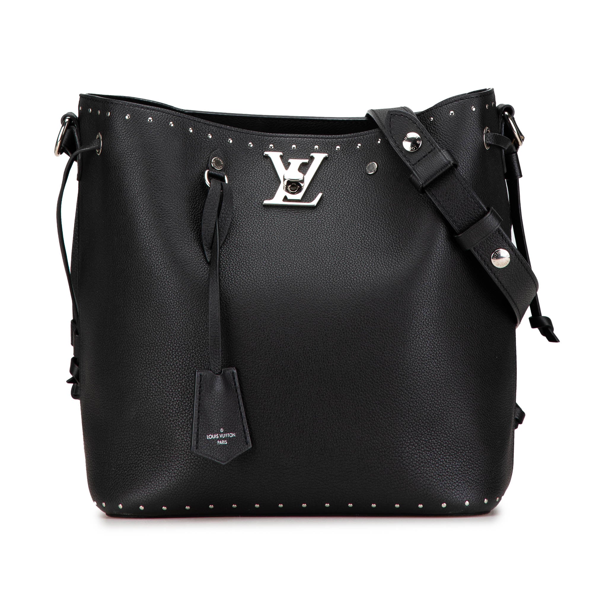 Louis Vuitton Studded Lock Me Bucket Bag - image 1