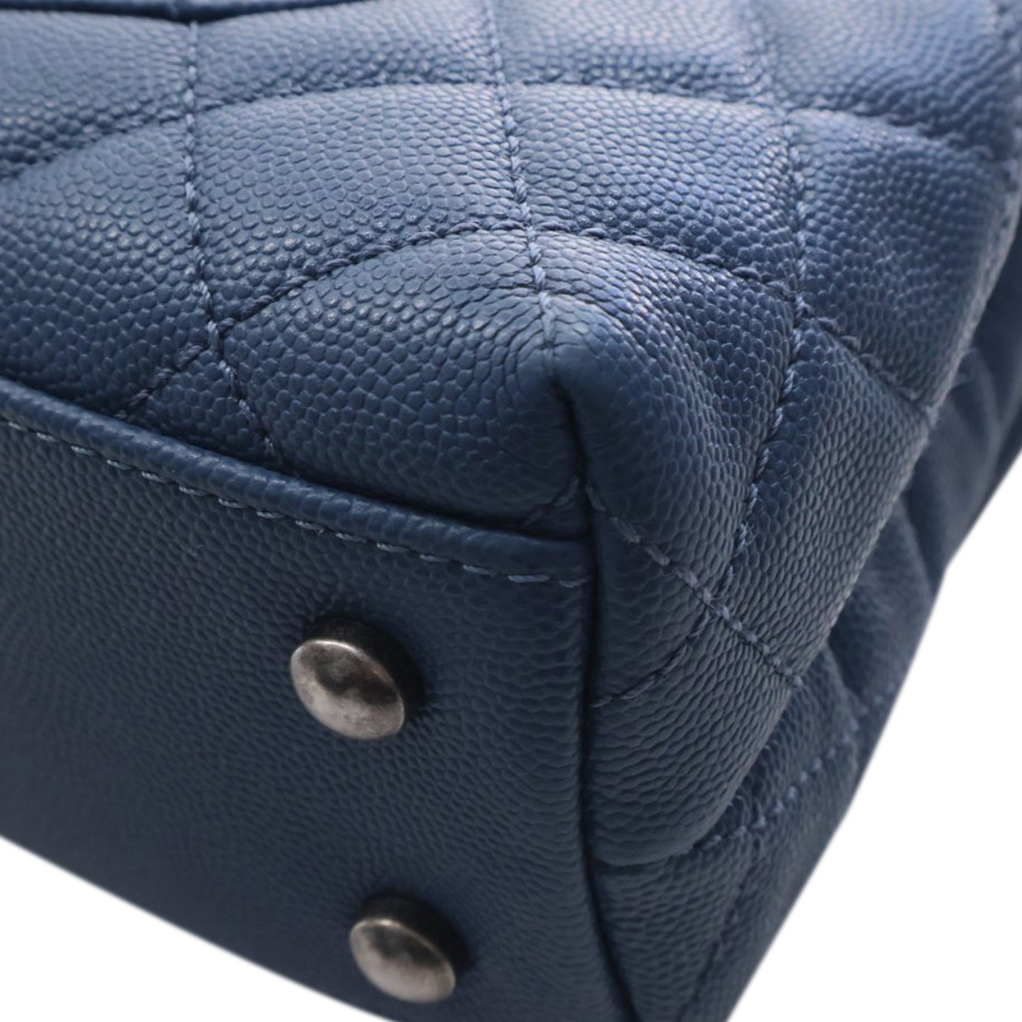 Chanel Mini Quilted Caviar Coco Top Handle Bag - image 10