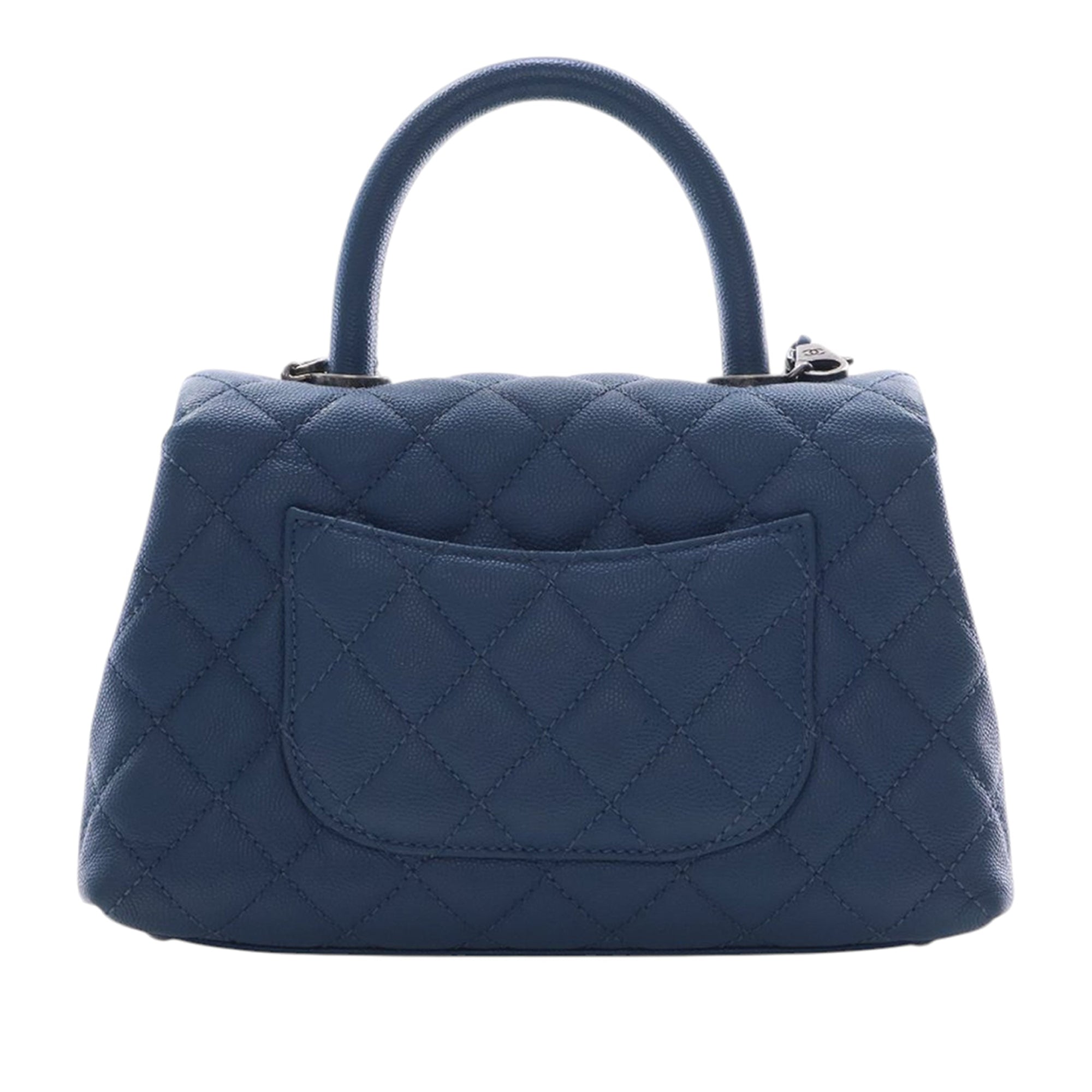 Chanel Mini Quilted Caviar Coco Top Handle Bag - image 4