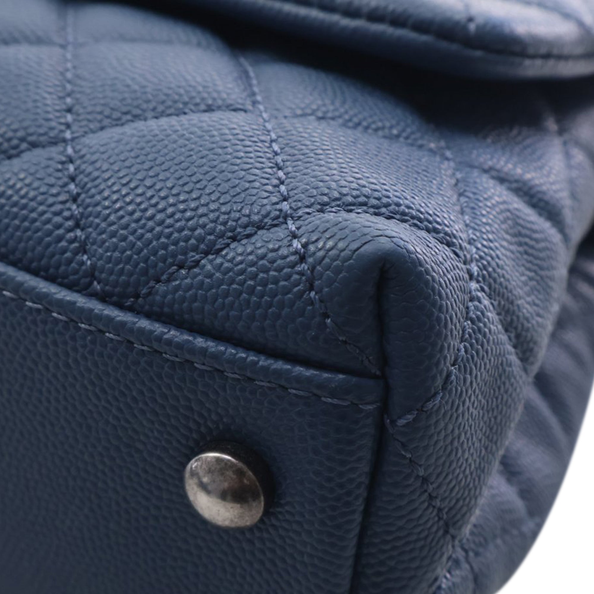 Chanel Mini Quilted Caviar Coco Top Handle Bag - image 8