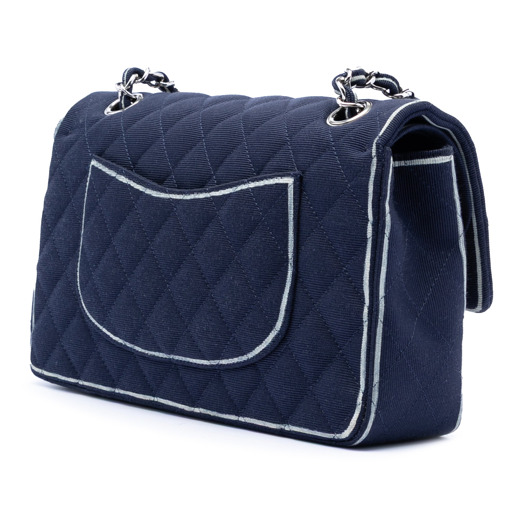 Chanel Medium Classic Printed Grosgrain Double Flap - image 2