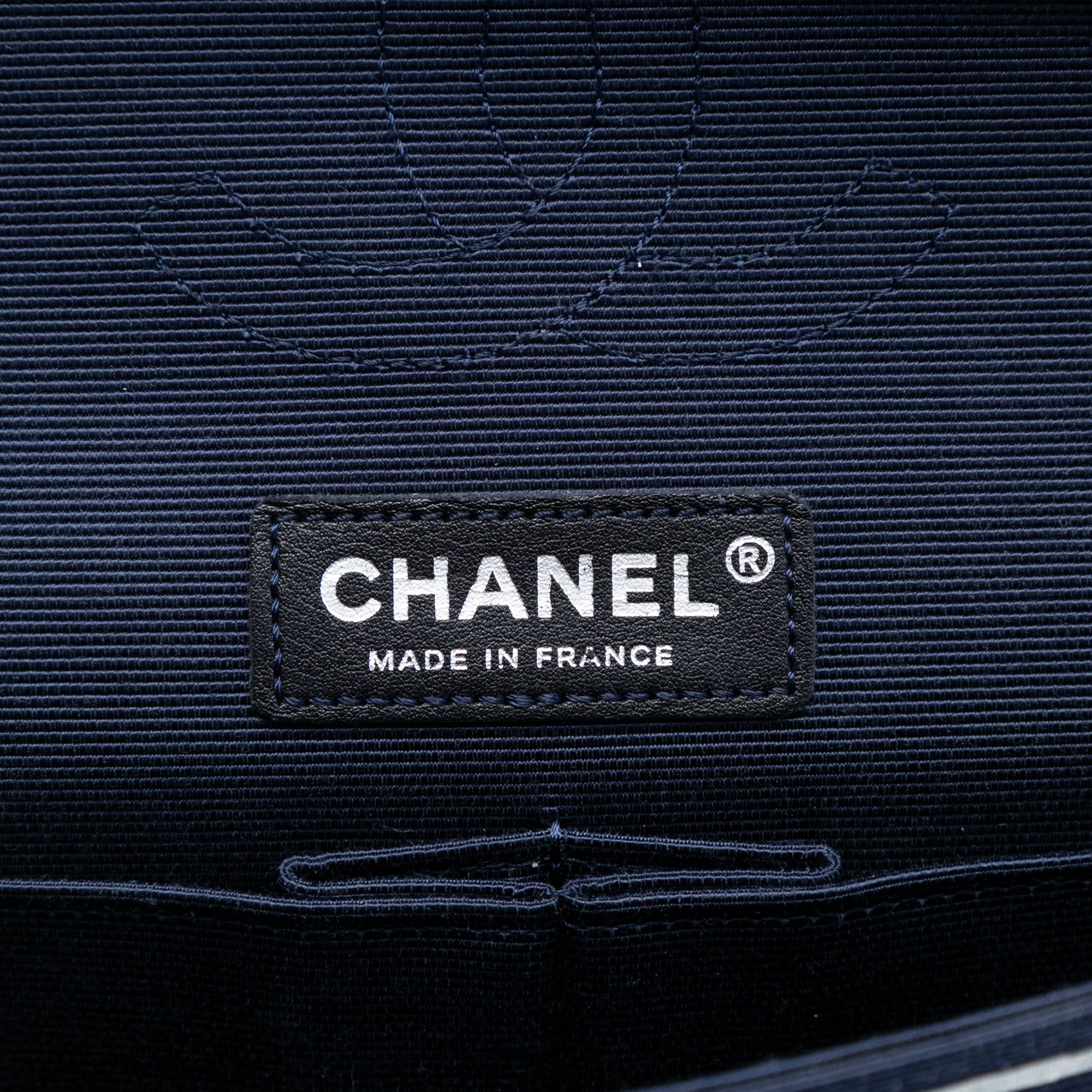 Chanel Medium Classic Printed Grosgrain Double Flap - image 5