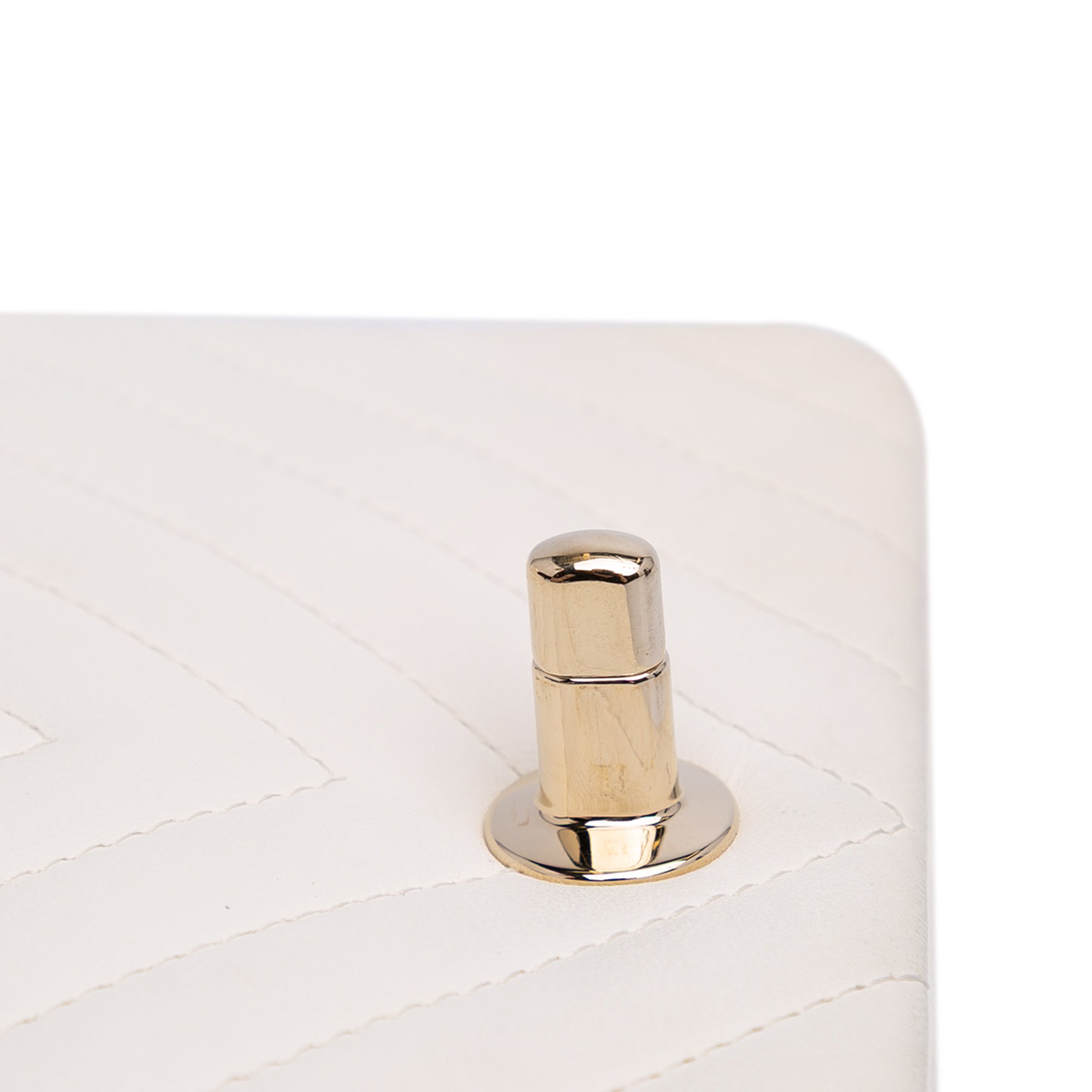 Chanel Mini Square Classic Chevron Lambskin Single Flap - image 8