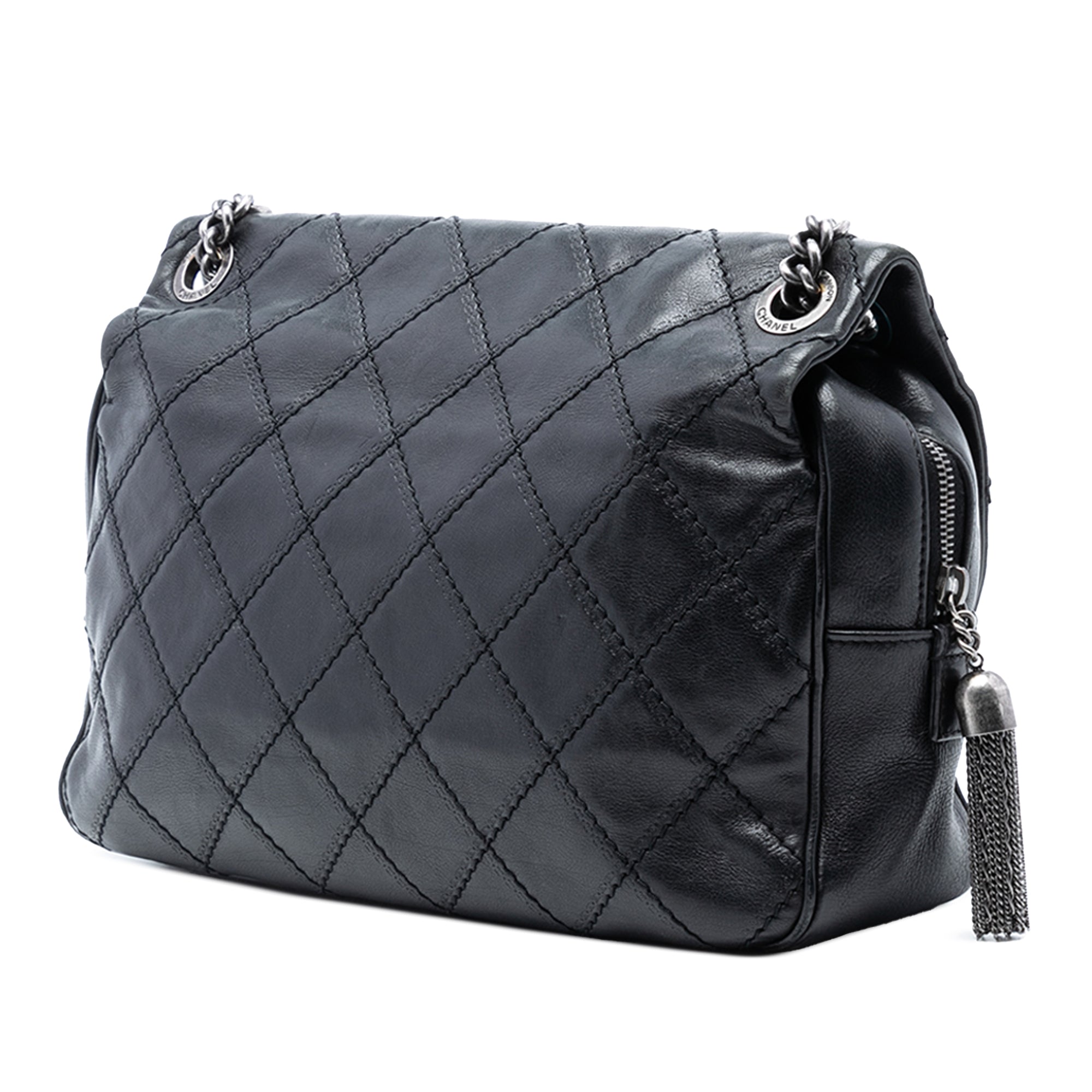 Chanel Paris Edinburgh Jumbo Quilted Calfskin Coco Sporran Flap - image 2