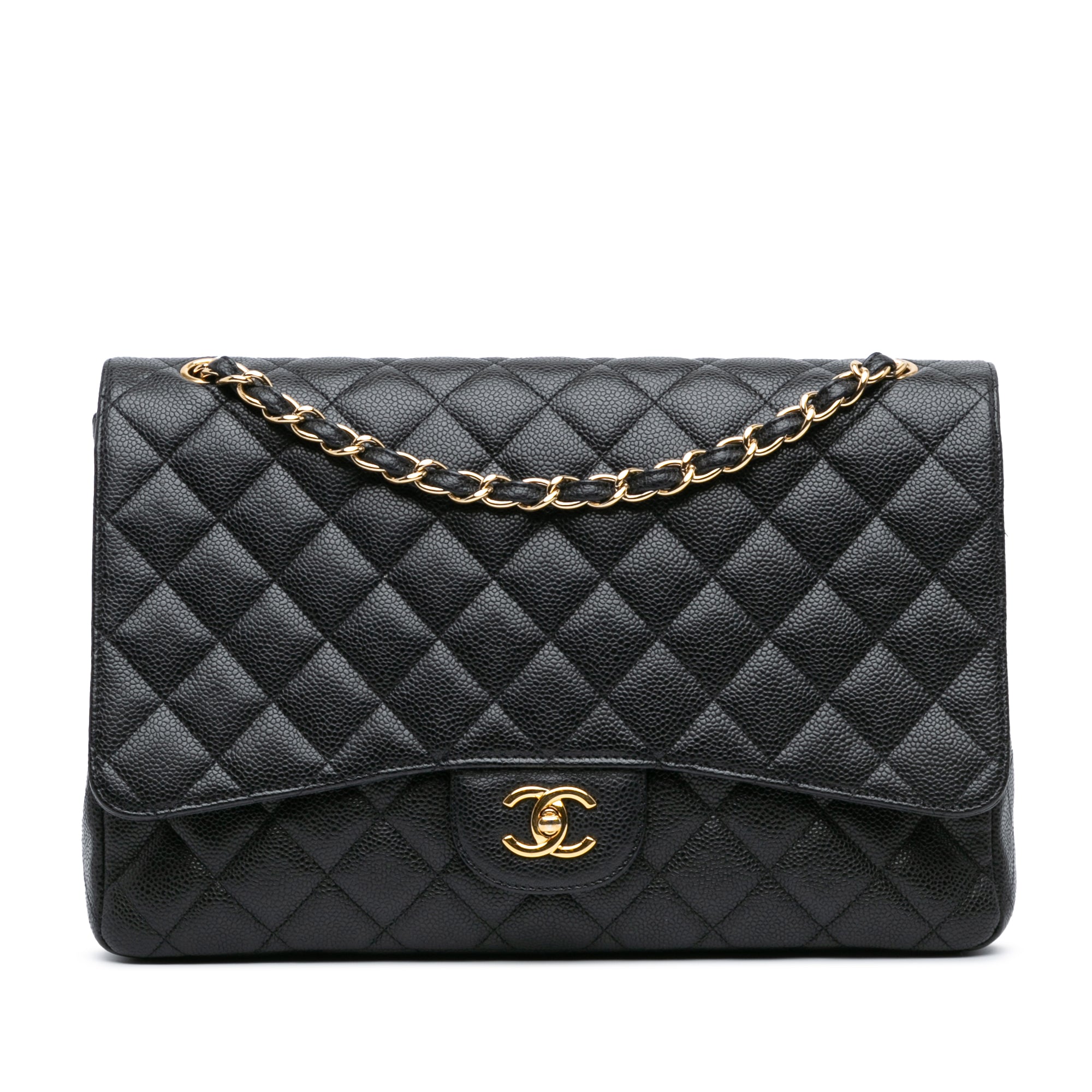 Chanel Maxi Classic Caviar Single Flap - image 1