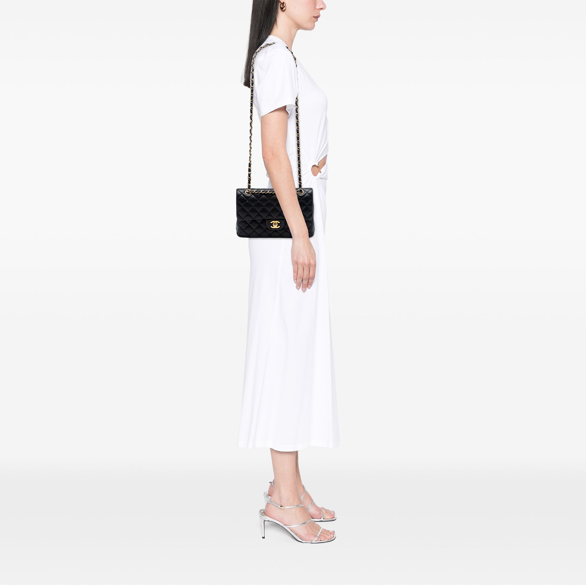 Chanel Small Classic Lambskin Double Flap - image 7