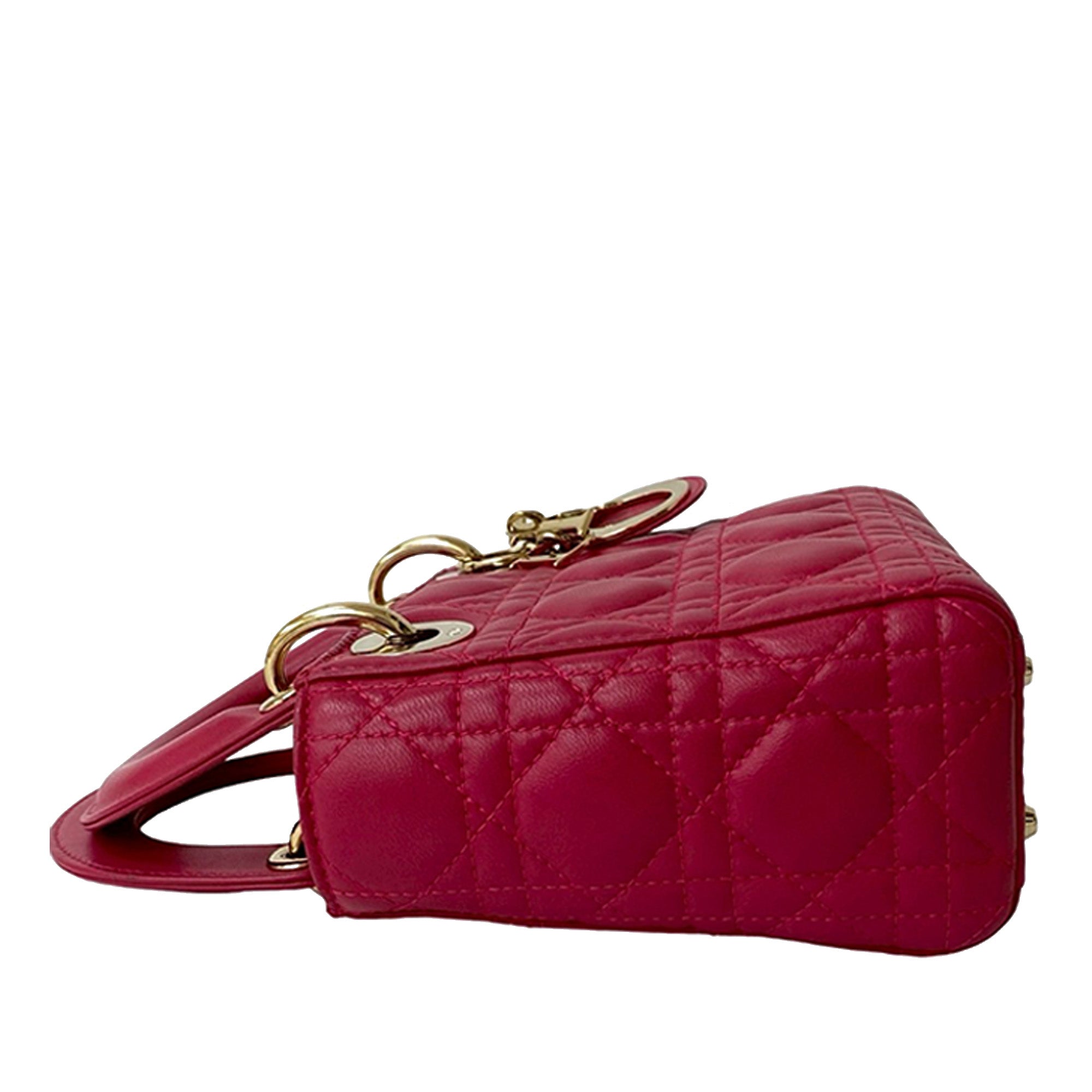 Dior Mini Lambskin Cannage Lady Dior - image 3