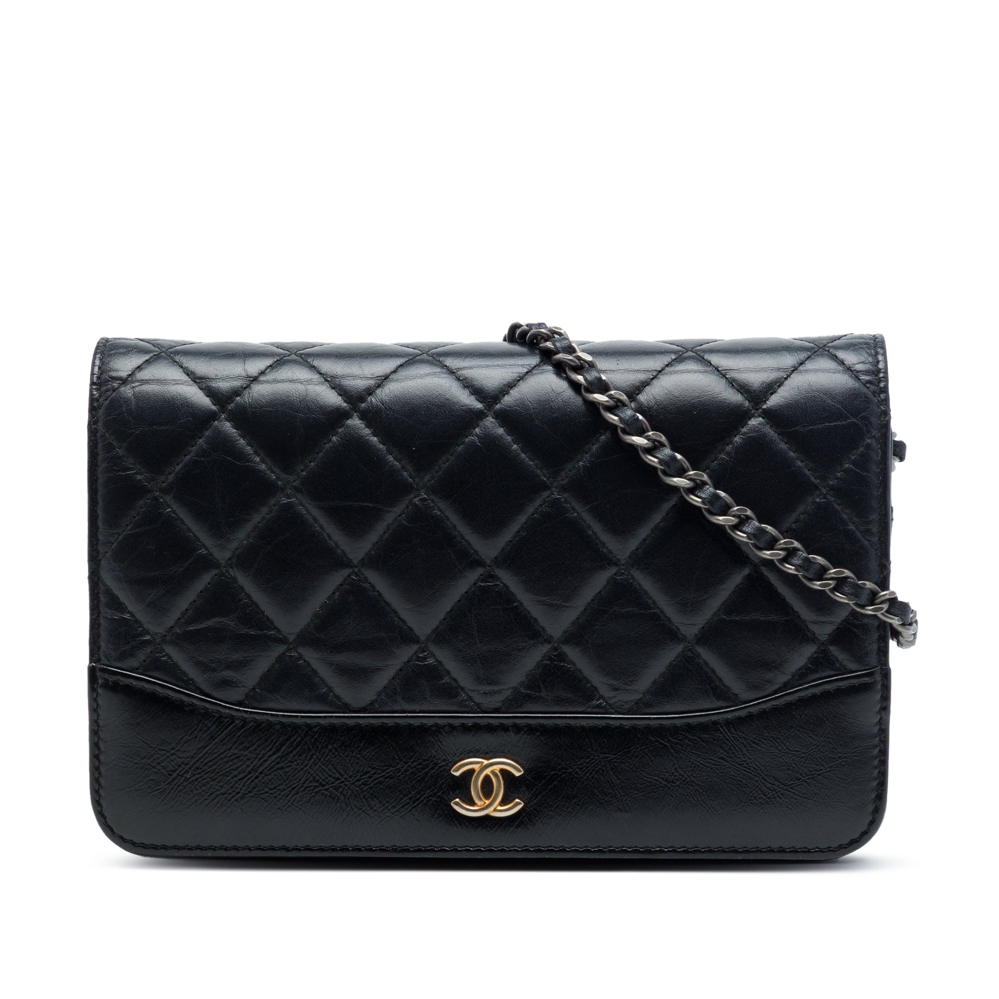 Chanel Quilted Aged Calfskin Gabrielle Wallet On Chain - image 1