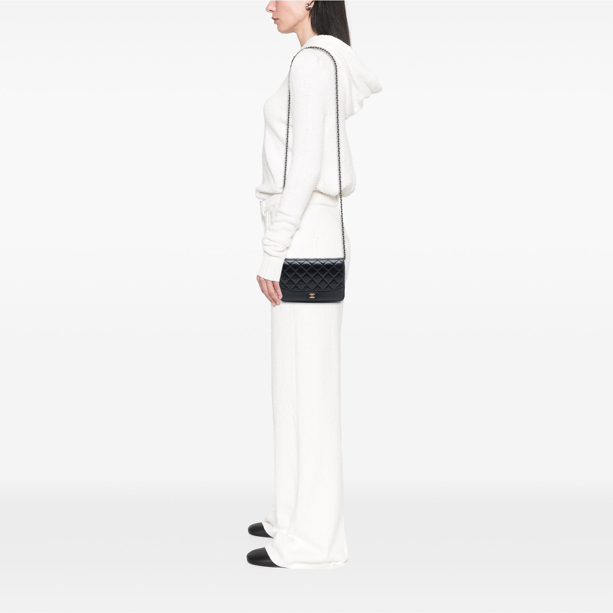 Chanel Quilted Aged Calfskin Gabrielle Wallet On Chain - image 6