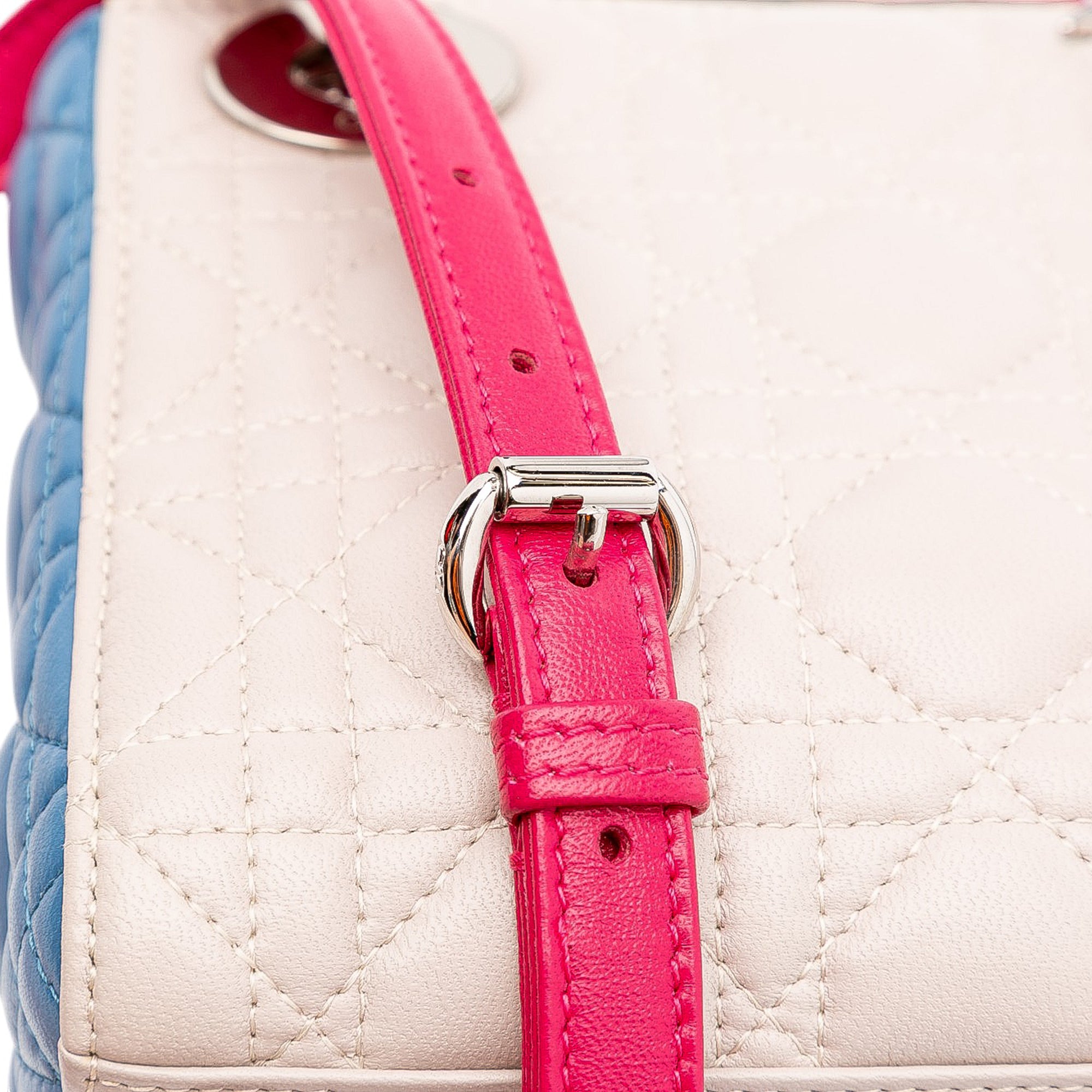 Dior Mini Tricolor Lambskin Cannage Lady Dior - image 12