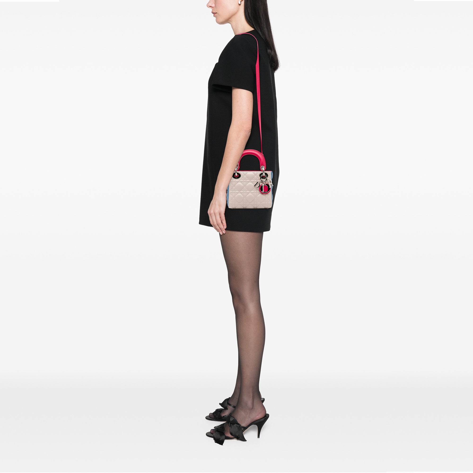 Dior Mini Tricolor Lambskin Cannage Lady Dior - image 13