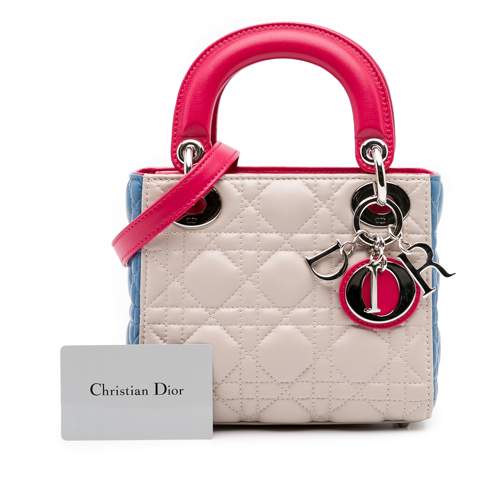 Dior Mini Tricolor Lambskin Cannage Lady Dior - image 14