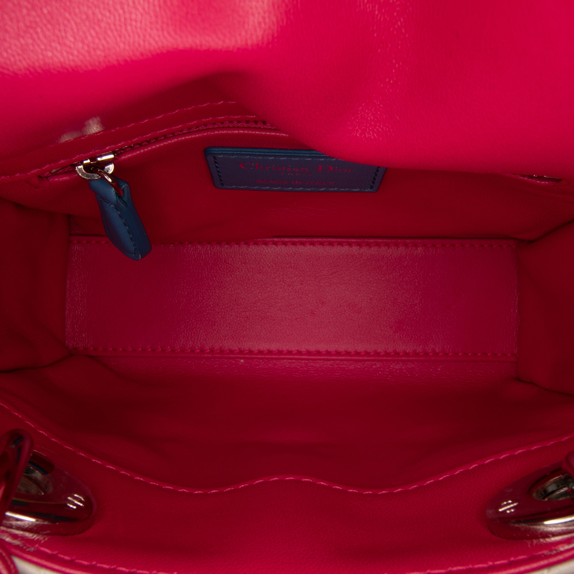 Dior Mini Tricolor Lambskin Cannage Lady Dior - image 4