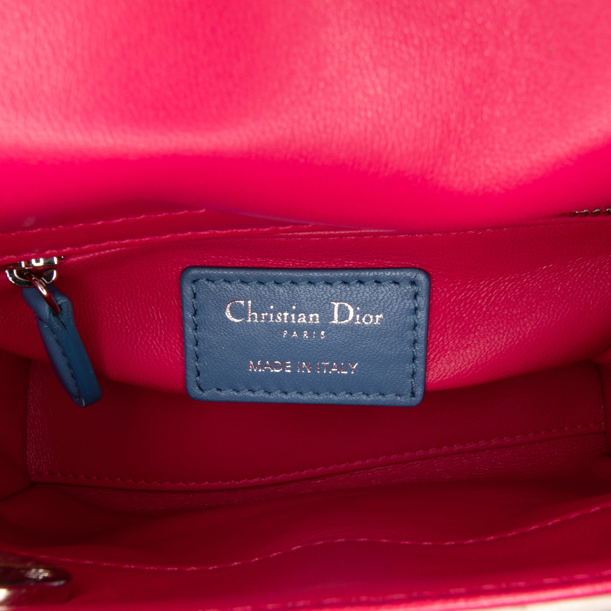 Dior Mini Tricolor Lambskin Cannage Lady Dior - image 5