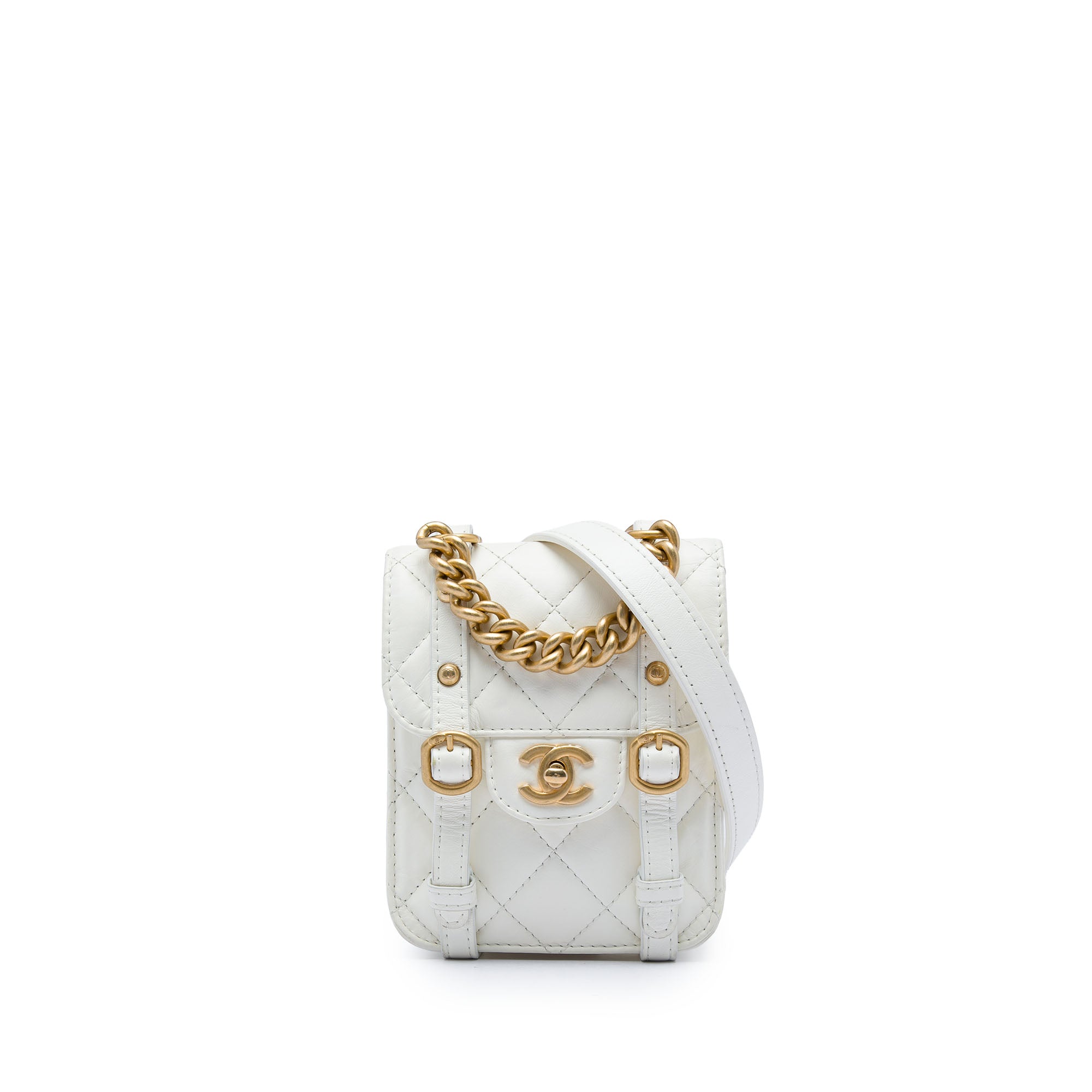Chanel Mini Aged Calfskin City School Flap - image 1