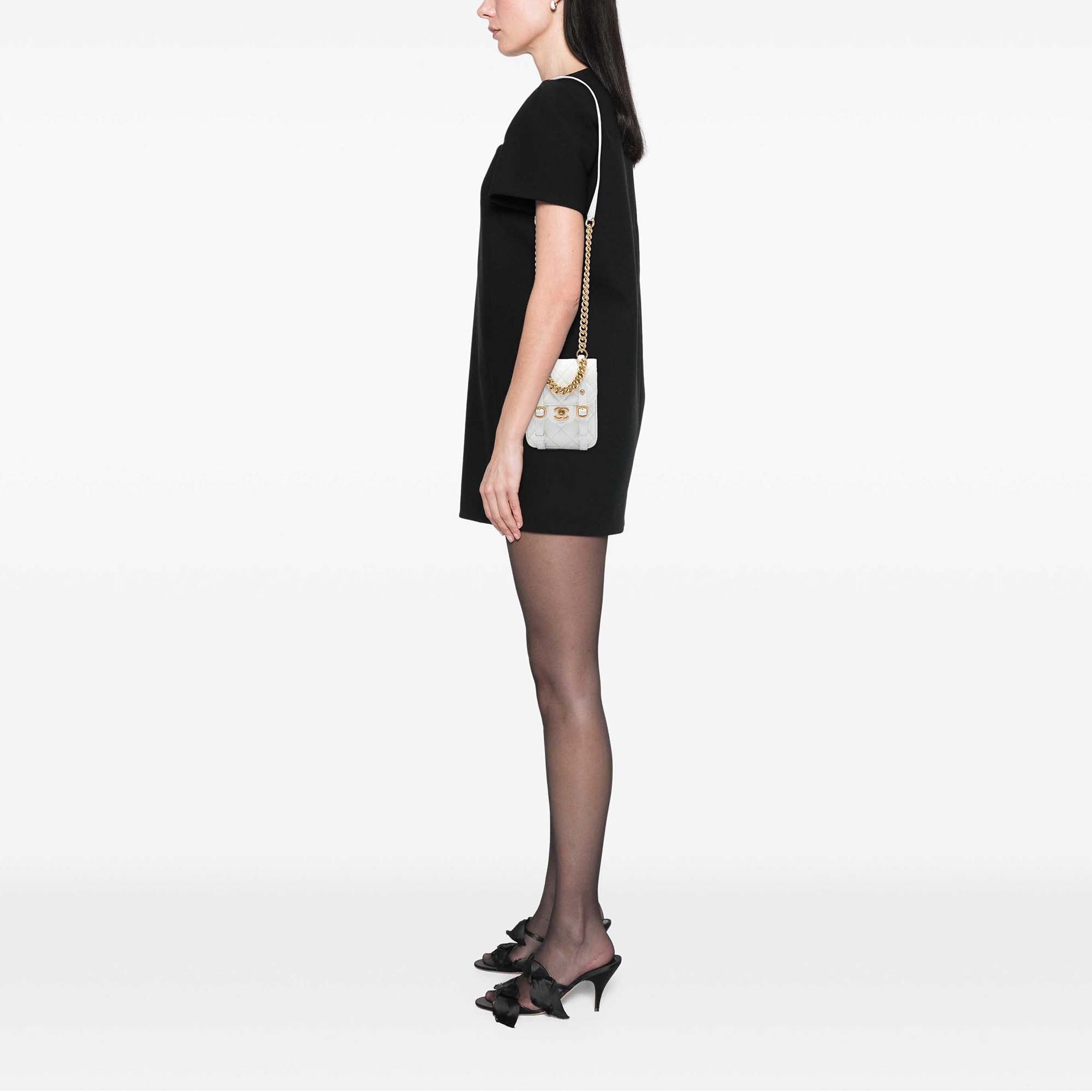 Chanel Mini Aged Calfskin City School Flap - image 5
