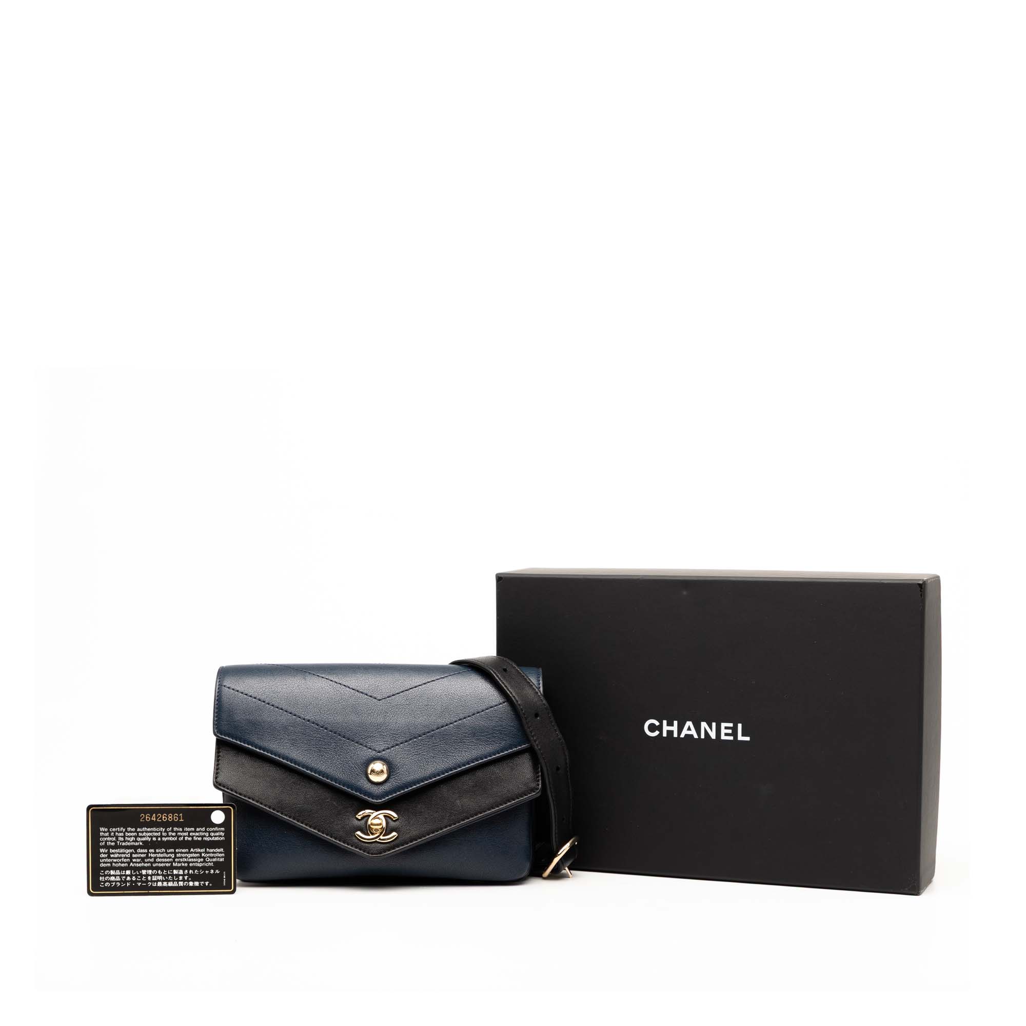 Chanel Chevron Calfskin Double Envelope Flap - image 8
