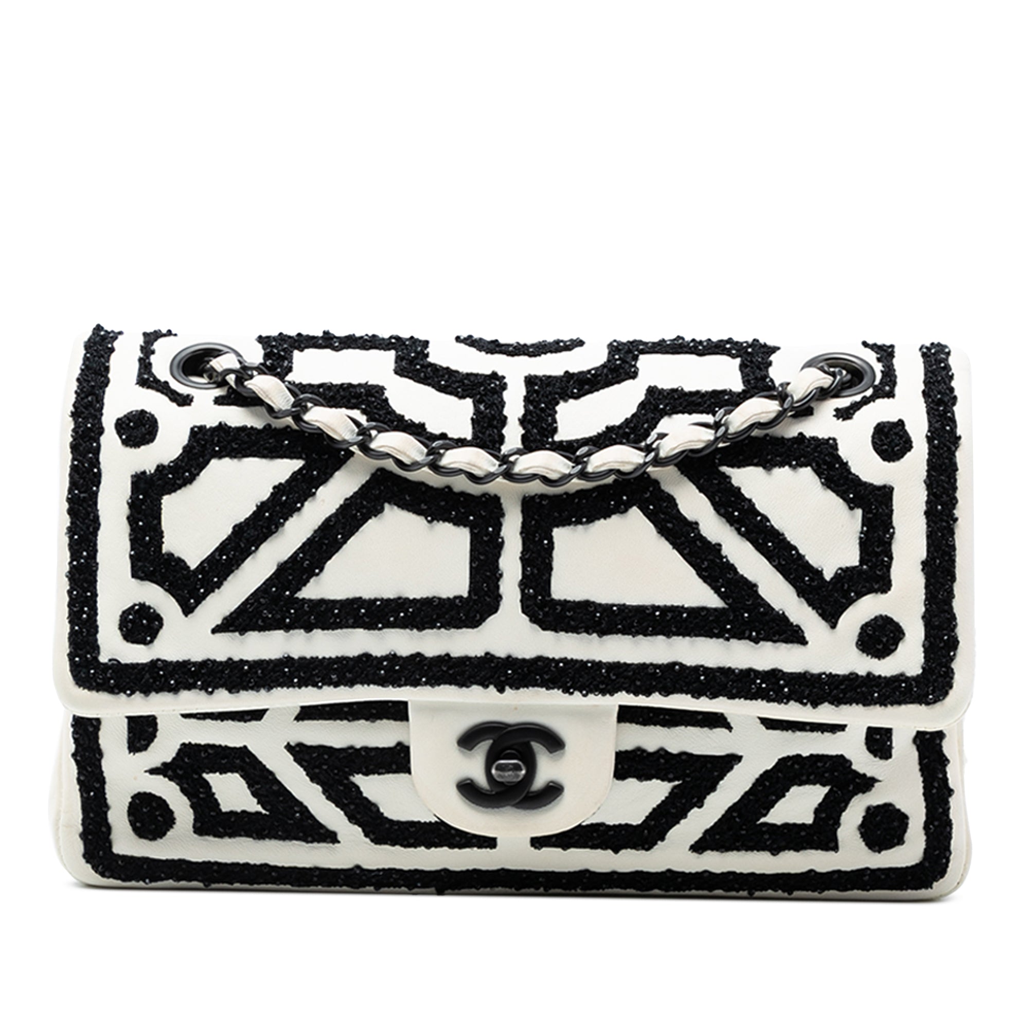 Chanel Medium Embroidered Lambskin Garden of Versailles Double Flap - image 1
