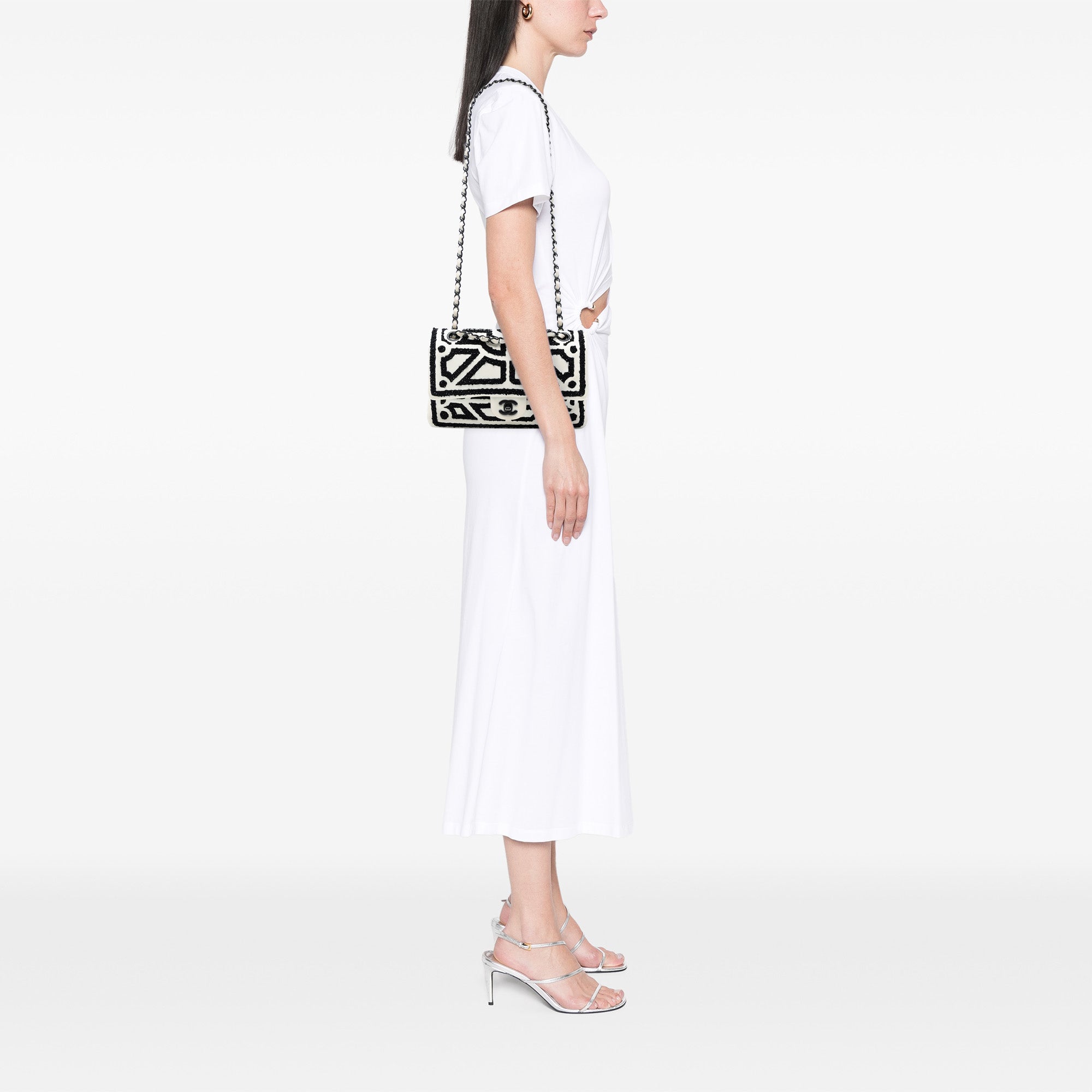 Chanel Medium Embroidered Lambskin Garden of Versailles Double Flap - image 7