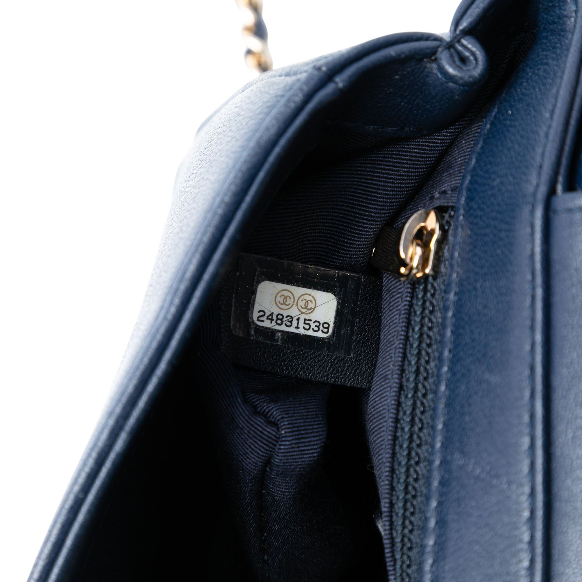 Chanel Mini Quilted Chevron Sheepskin Mademoiselle Vintage Flap - image 5