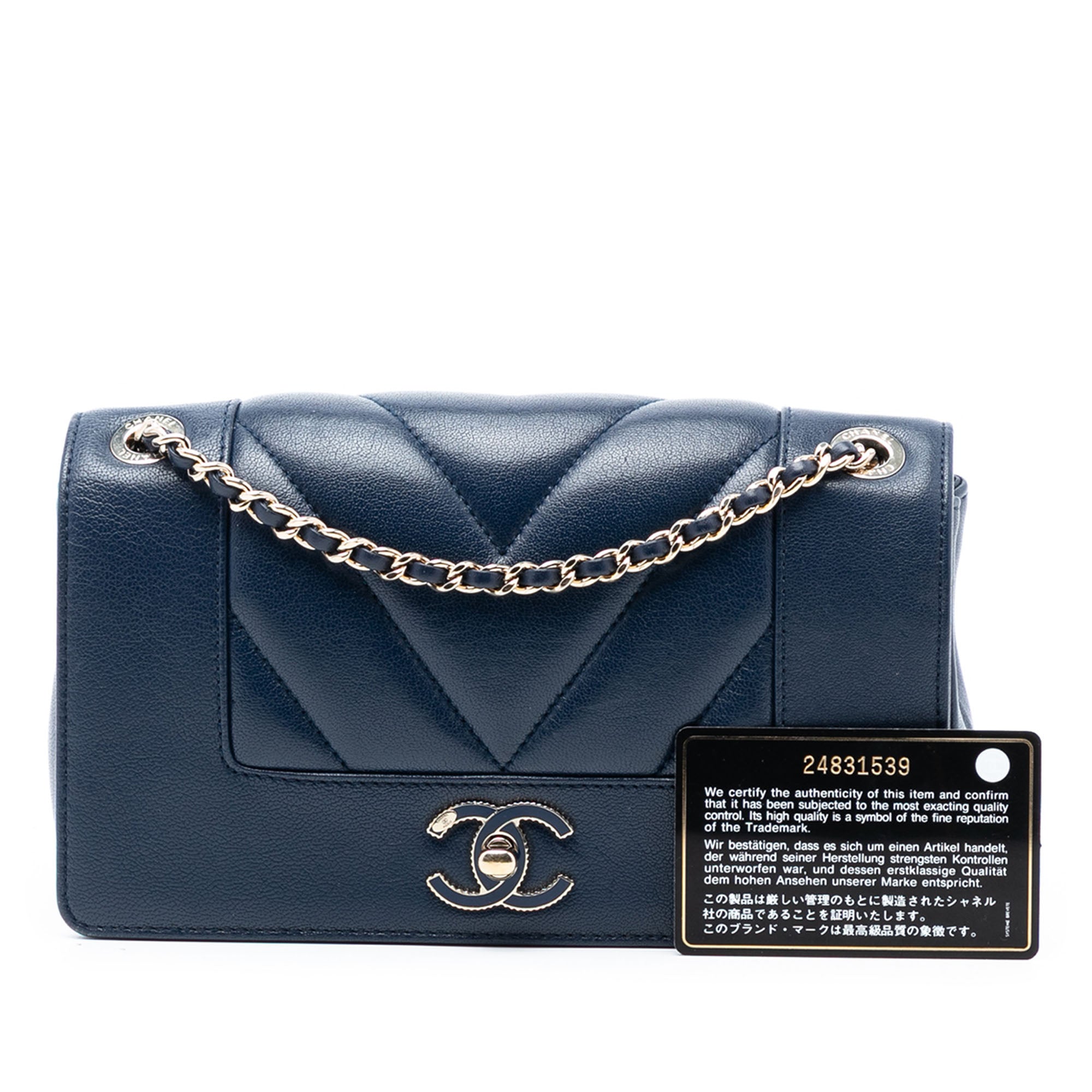 Chanel Mini Quilted Chevron Sheepskin Mademoiselle Vintage Flap - image 8