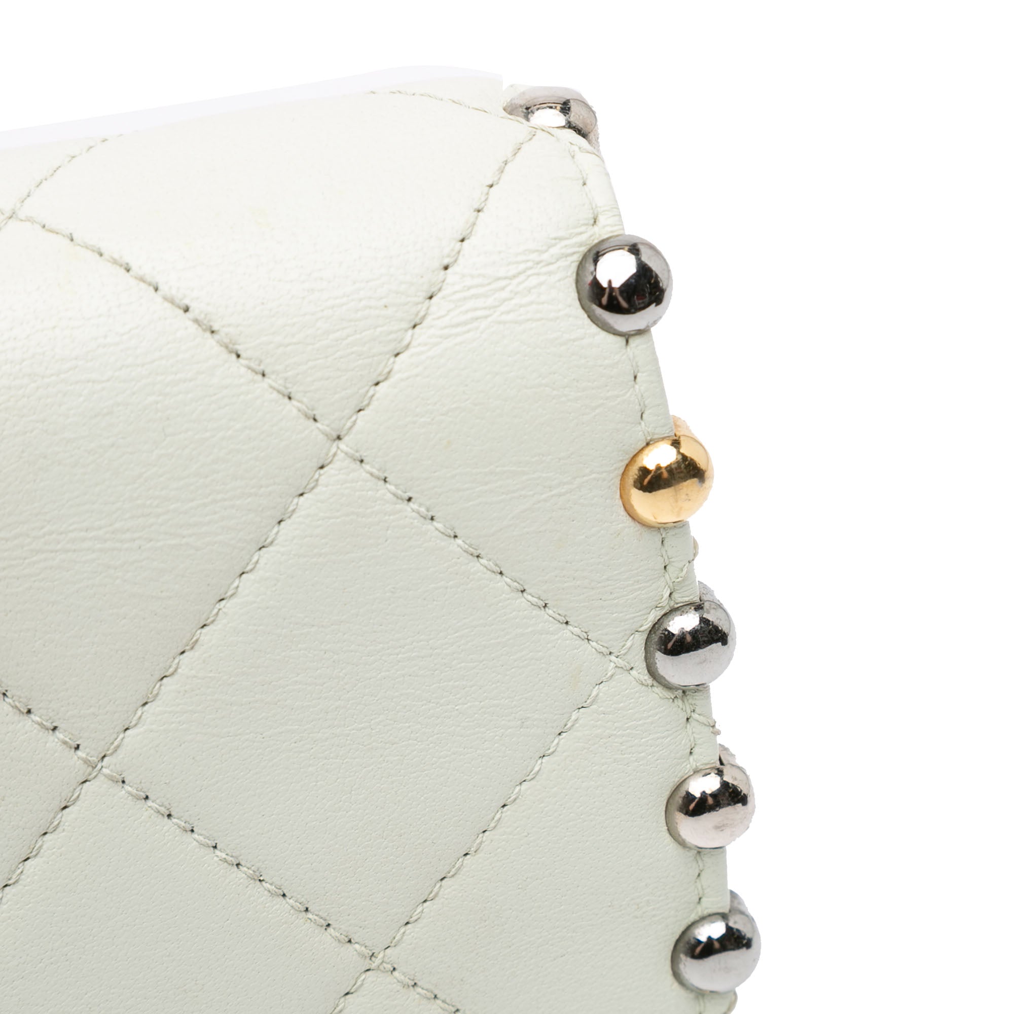 Chanel Small Quilted Lambskin Studded Bubble Flap - image 9