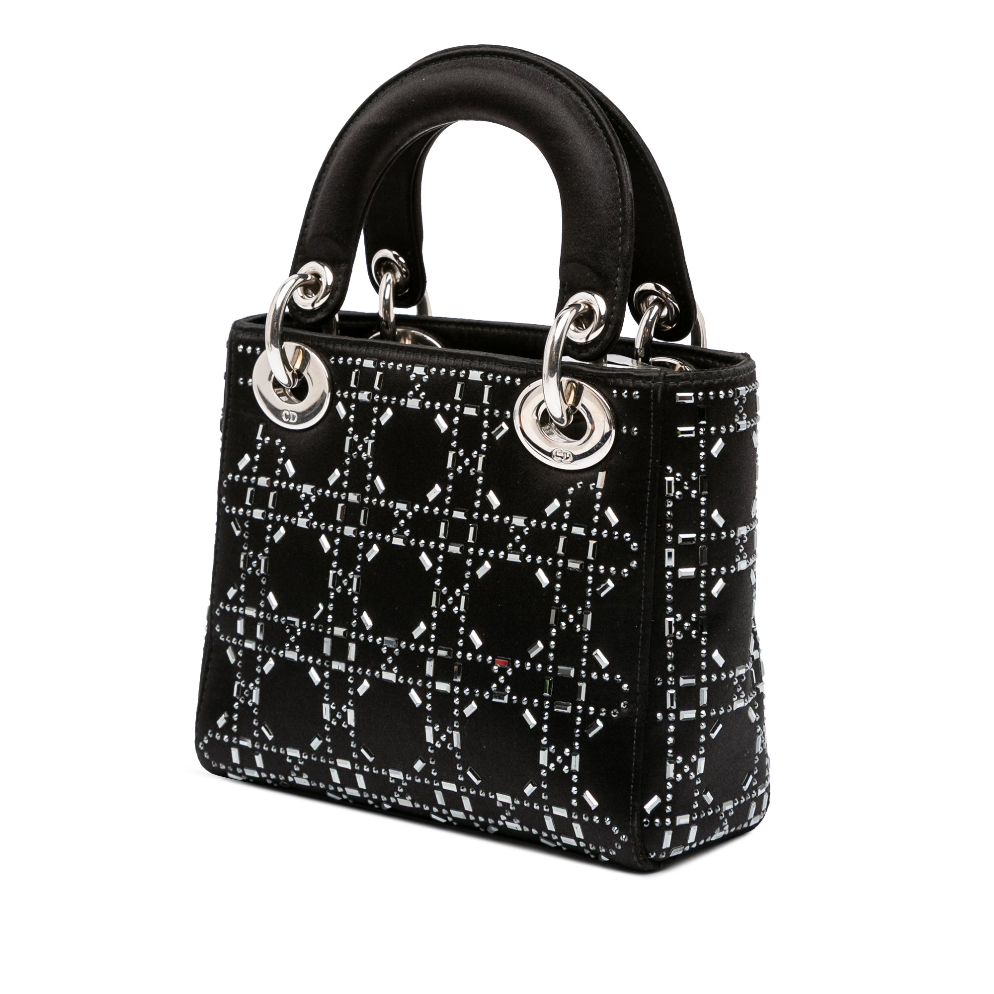 Dior Mini Velvet Cannage Strass Embellished Lady Dior - image 2
