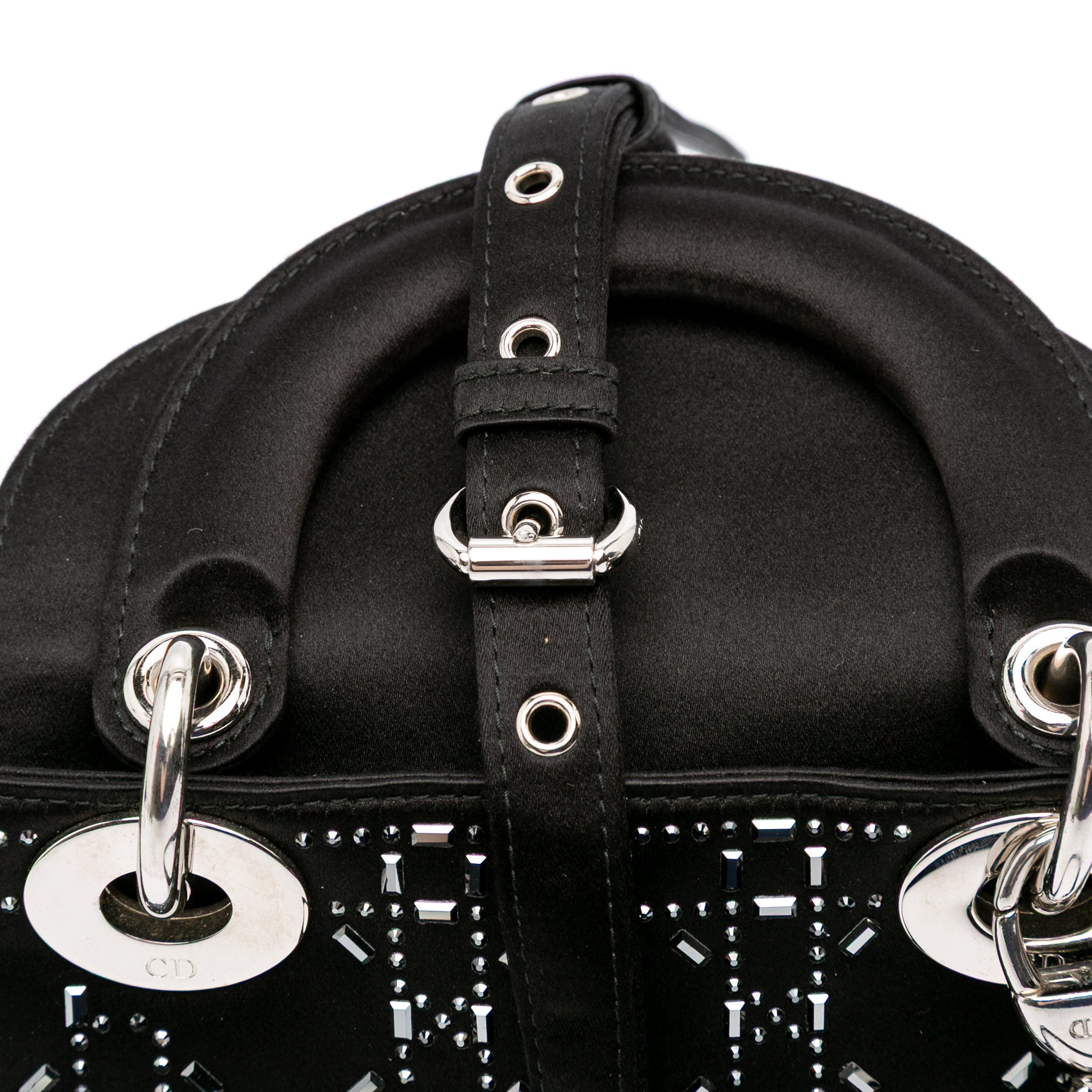 Dior Mini Velvet Cannage Strass Embellished Lady Dior - image 8