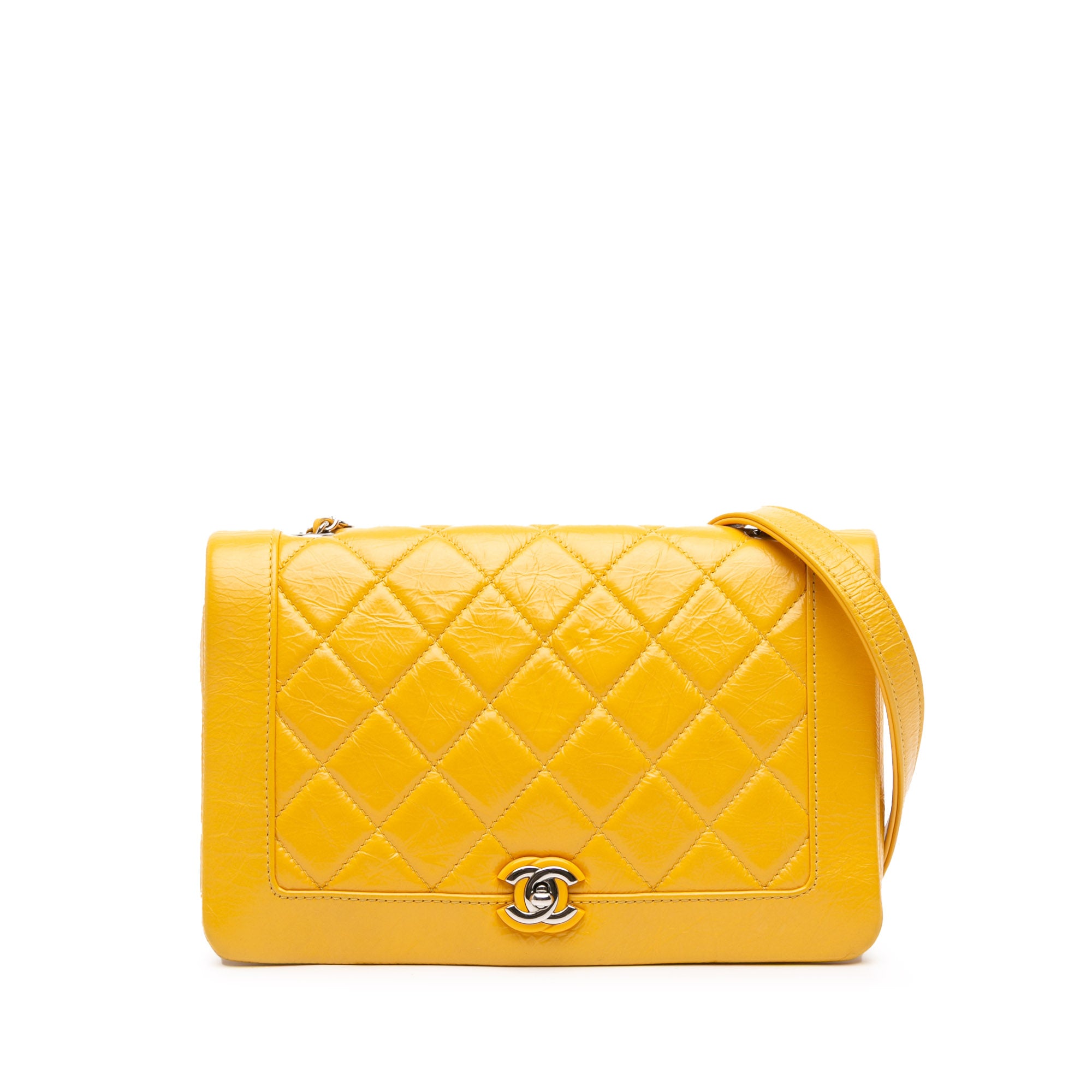 Chanel Crumpled Calfskin Bi Quilted Vintage Full Flap - image 1