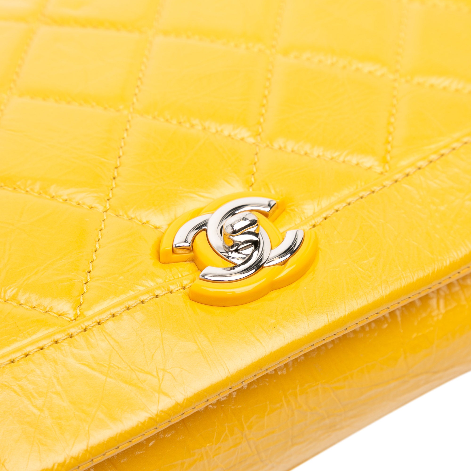 Chanel Crumpled Calfskin Bi Quilted Vintage Full Flap - image 8