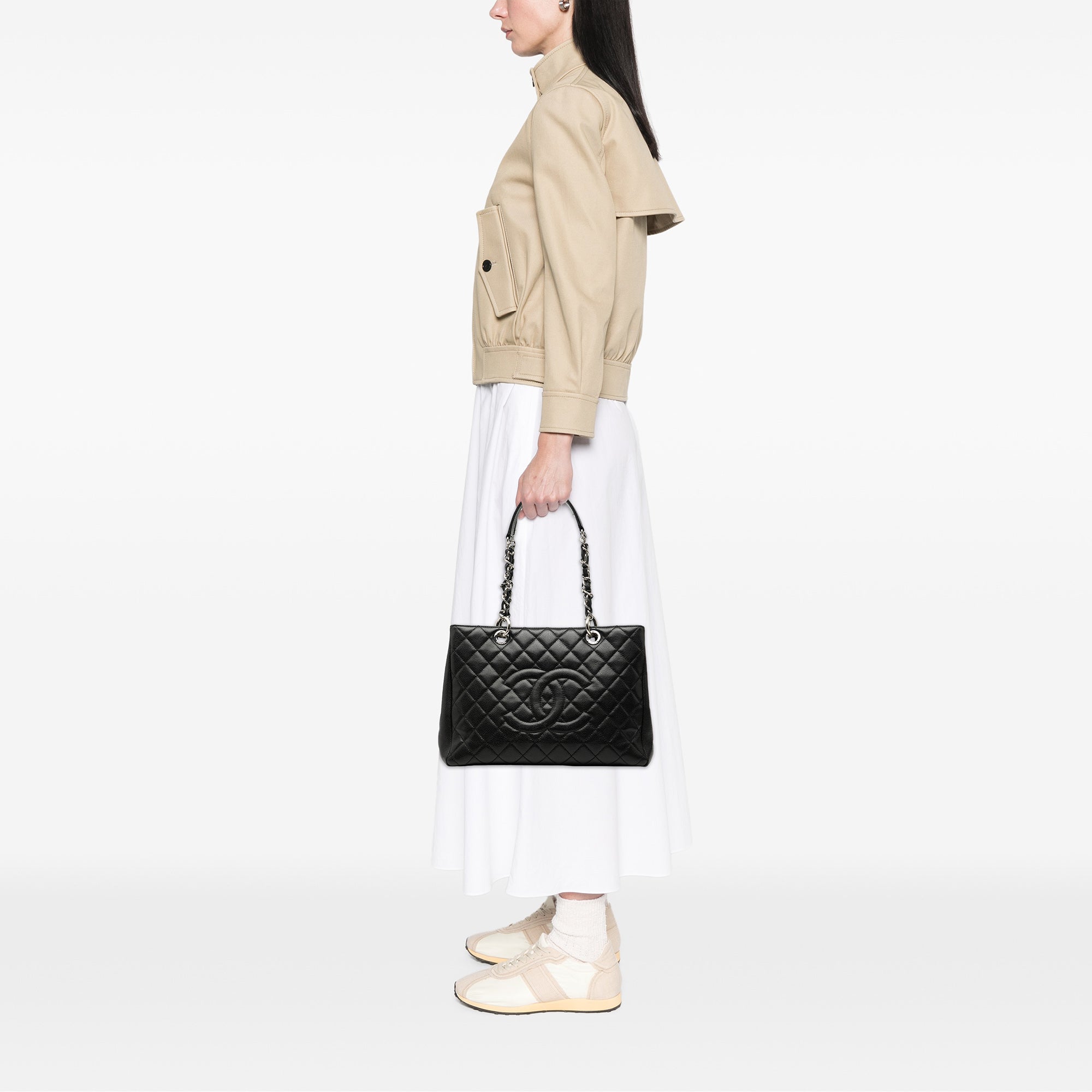 Chanel Caviar Grand Shopping Tote - image 7