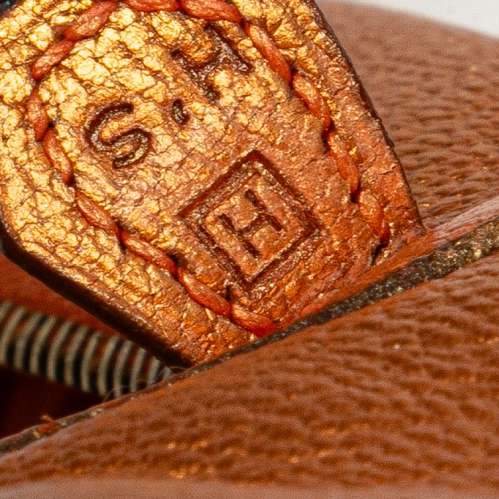 Hermès Metallic Chevre Coromandel Plume Elan 28 - image 8
